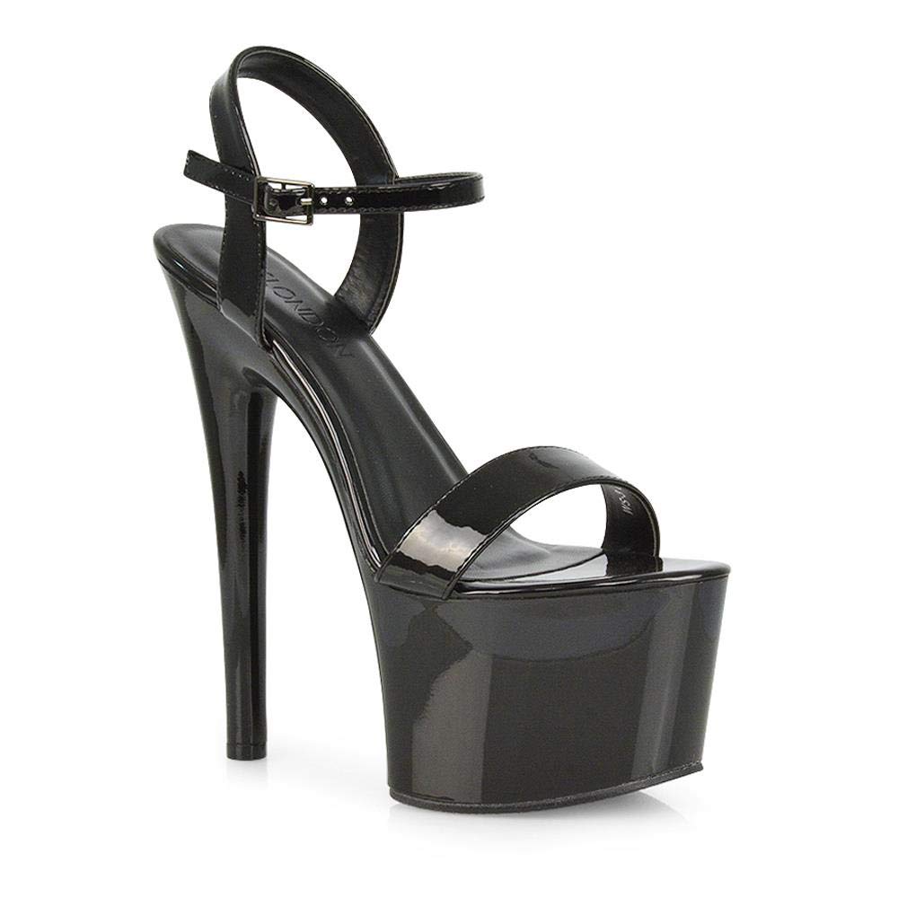 Kino London Women's High Platform Heels - Stylish Chunky Block Heel Shoes for Party, Wedding & Night Out | Comfortable & Fashionable Dress Pumps for Women