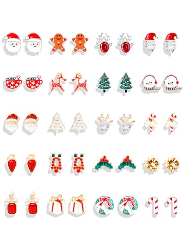 A:20pairs Christmas earrings