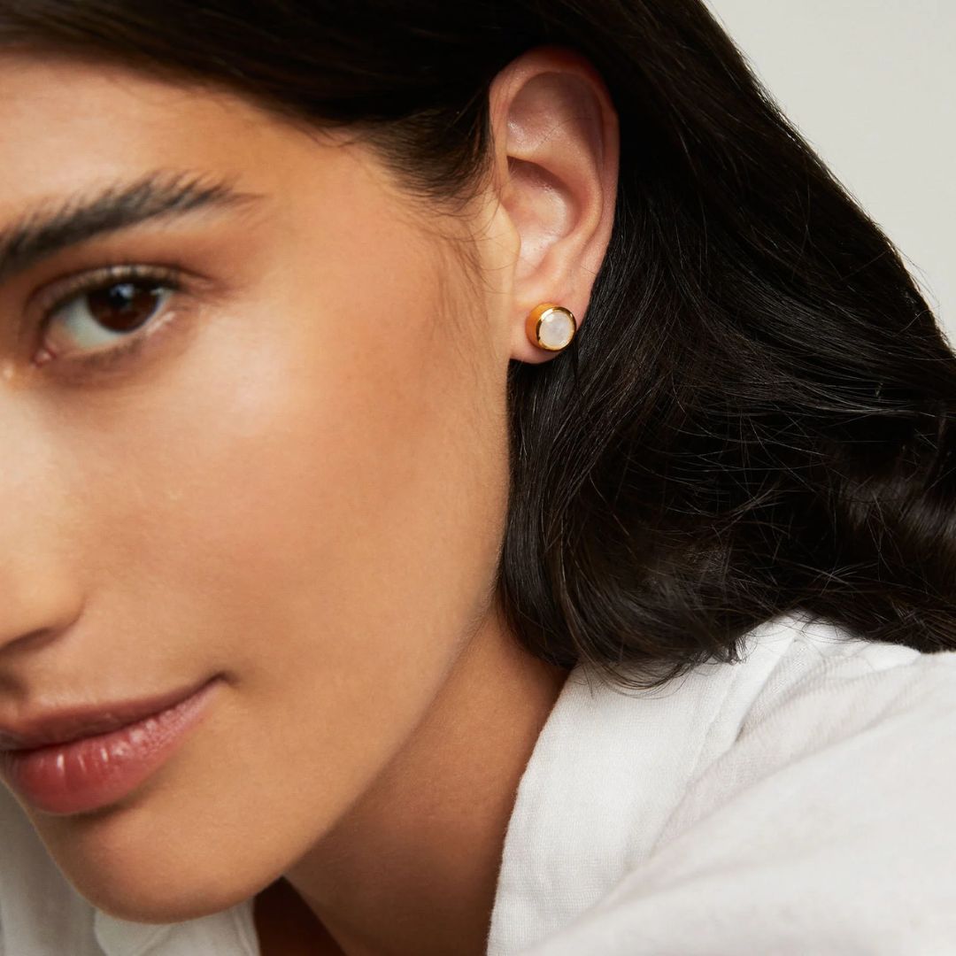 Dean Davidson Signature Midi Studs Earrings for Women - Sterling Silver Fashion Jewelry for Everyday Wear & Special Occasions
