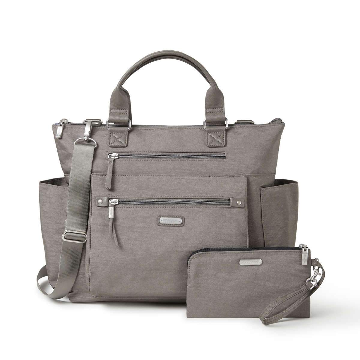 Baggallini 3-in-1 Convertible Backpack with RFID Protection & Phone Wristlet - Stylish Travel Bag for Women, Perfect for Commuting, Shopping & Airplane Carry-On