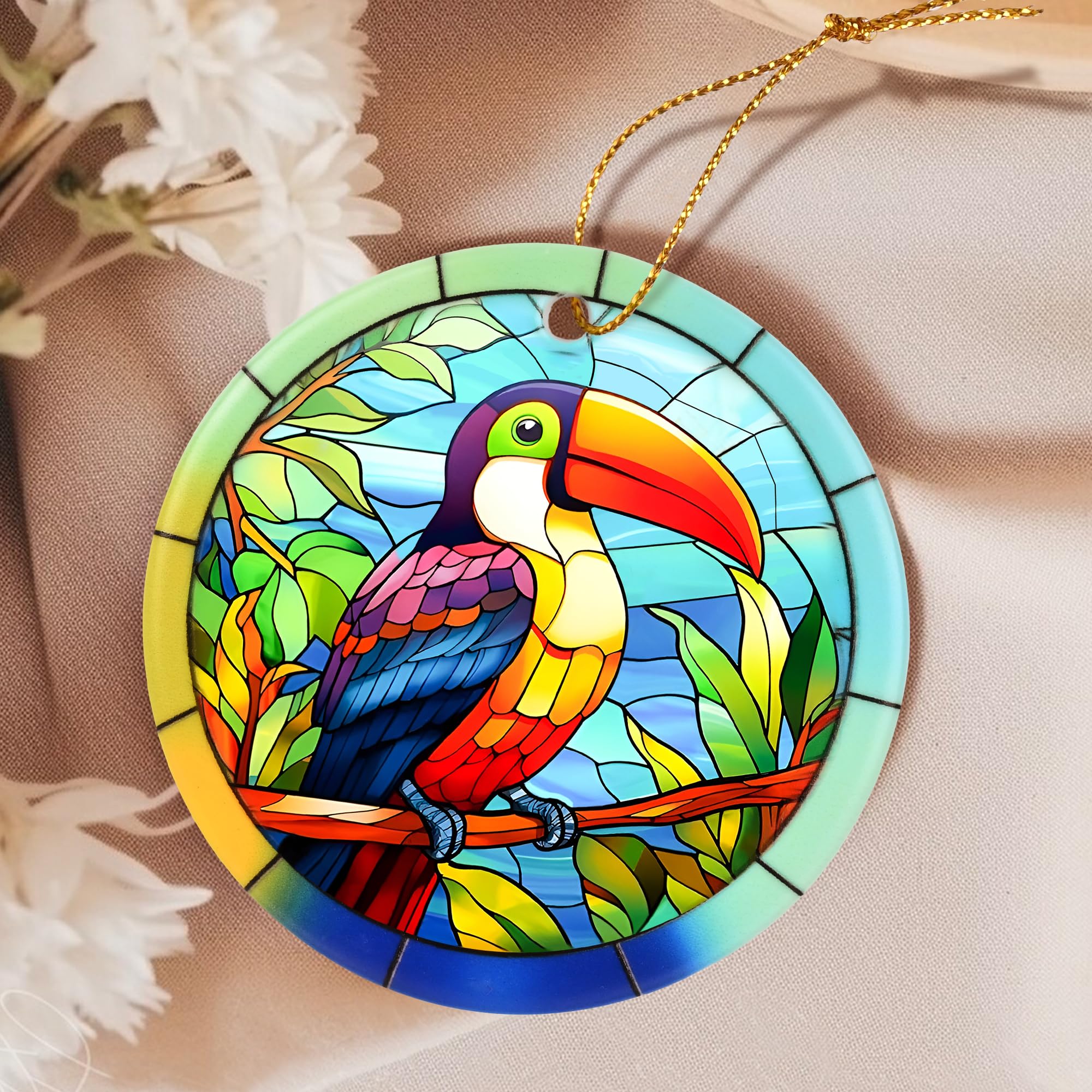 2025 Toucan Christmas Ornament - Handmade Touber Toucan Holiday Tree Decoration for Bird Lovers | Perfect Christmas Keepsake Gift & Festive Home Decor | Ideal for Xmas Trees, Gift Exchanges & Tropical Themed Parties