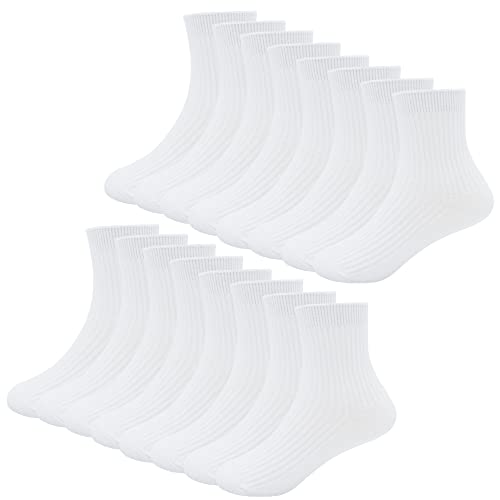 White 8 Pairs Middle Length