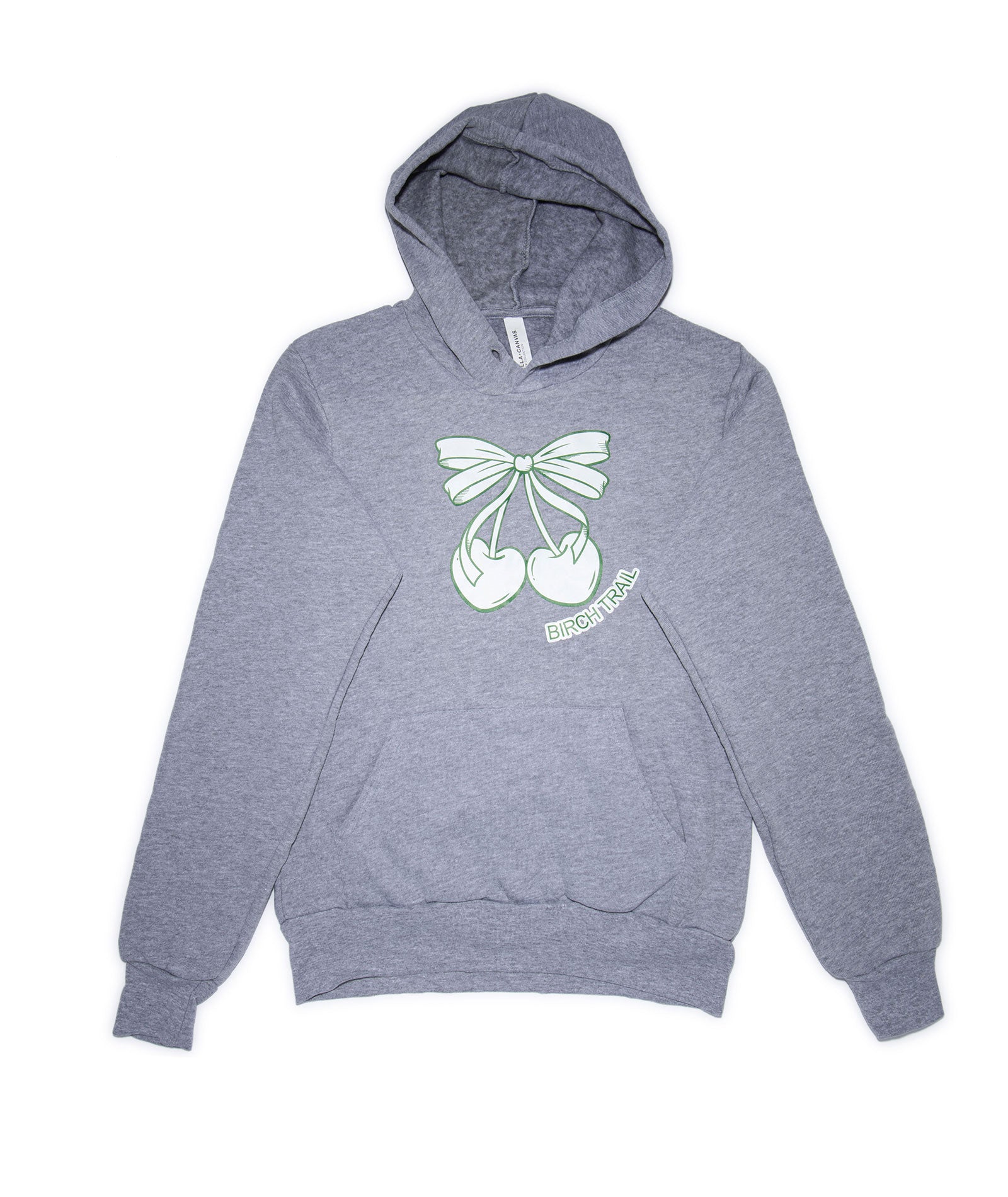 Girls Birch Trail Camp Sweet Cherry Bows Hoodie - Cute Pullover for Outdoor Adventures, Sleepovers & Cozy Camping