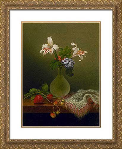 Gold Ornate Wood Frame with Double Matting