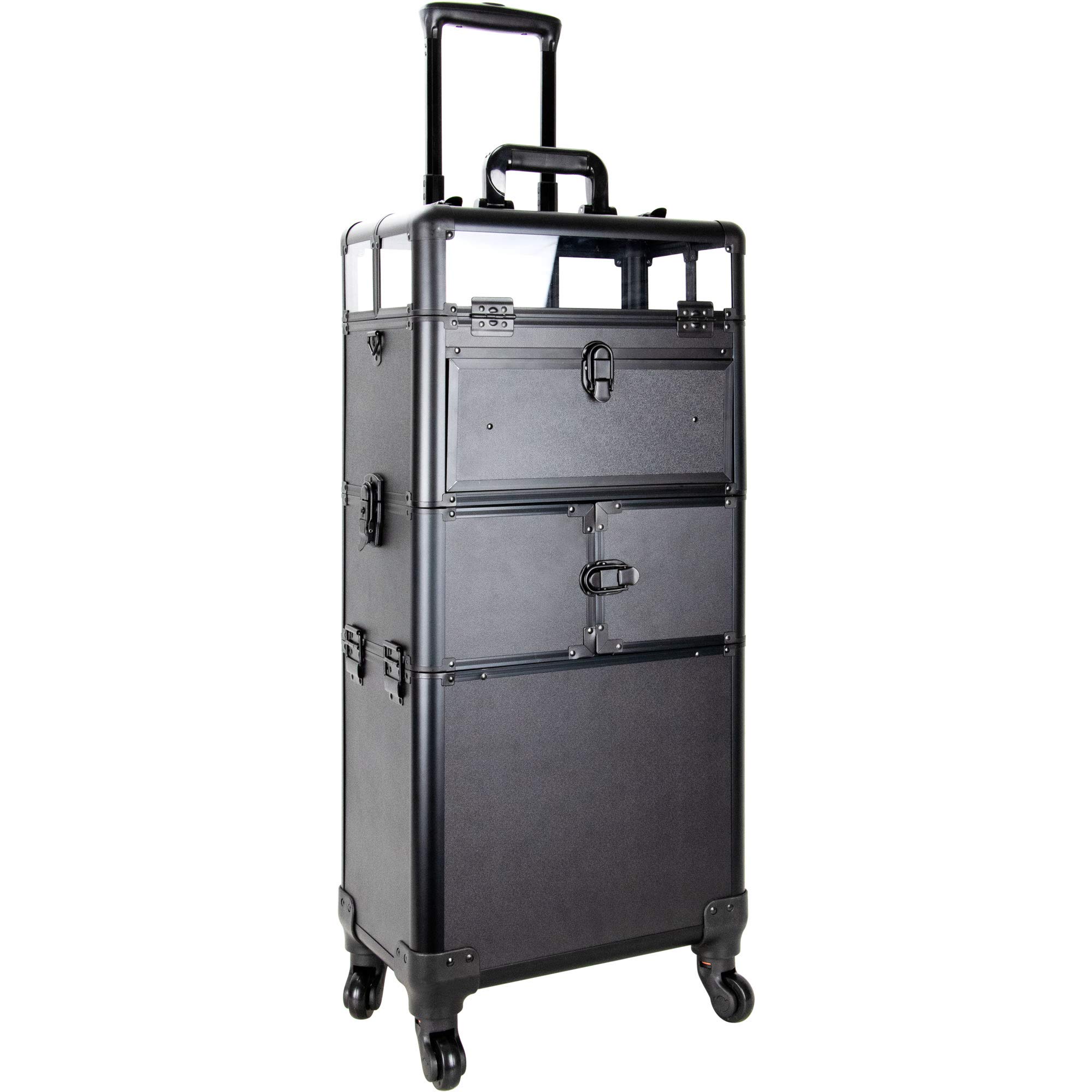 Ver Beauty Professional Rolling Nail Artist Case - Portable Nail Tech Organizer with Wheels for Salon, Travel & Home Use - Perfect for Manicurists & Nail Technicians
