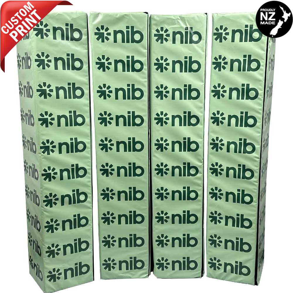 Premium Corporate Branded Rugby Goal Post Pads - High-Quality Safety Padding for Rugby Fields & Training Facilities | Perfect for Schools, Clubs, and Professional Matches