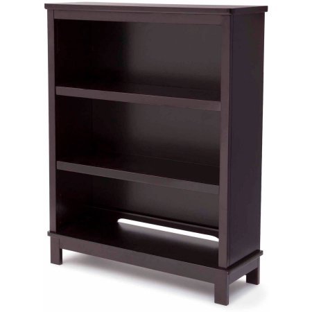 Delta Children Epic Bookcase for Books and Toys - Dark Chocolate Wooden Storage Shelf for Kids Bedroom, Nursery or Playroom Organization