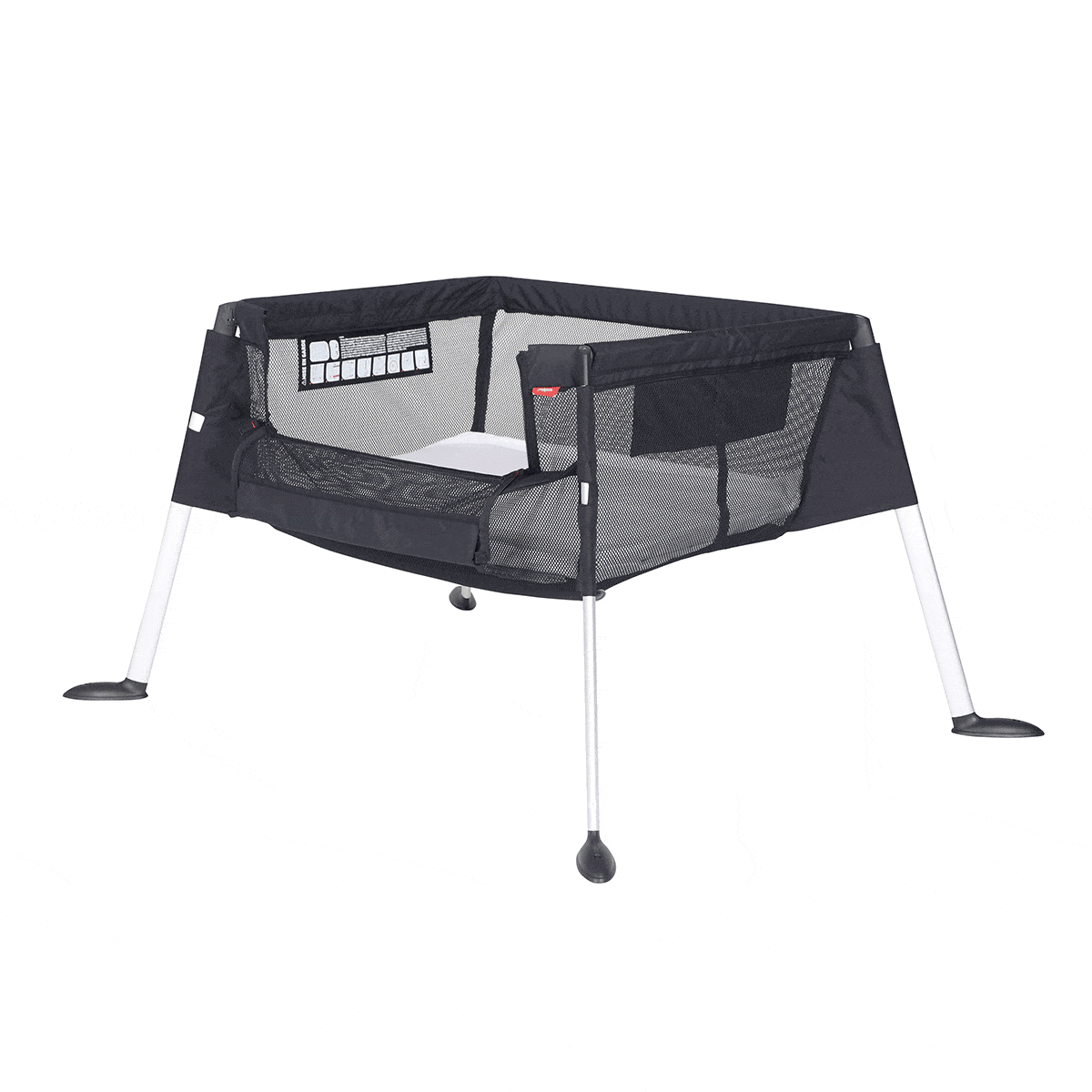 Phil & Teds 4-in-1 Travel Bassinet & Portable Baby Cot - Lightweight Compact Foldable for Airplane, Camping & Nursery Use