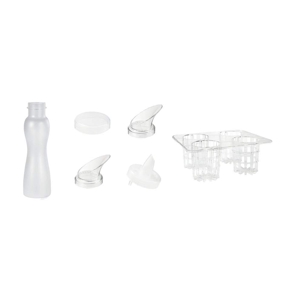 25-Piece Salad Dressing Bottle Set - Break-Resistant Polycarbonate Containers for Restaurants & Catering (Clear, 1-Pack) - Perfect for Commercial Kitchens, Salad Bars & Meal Prep
