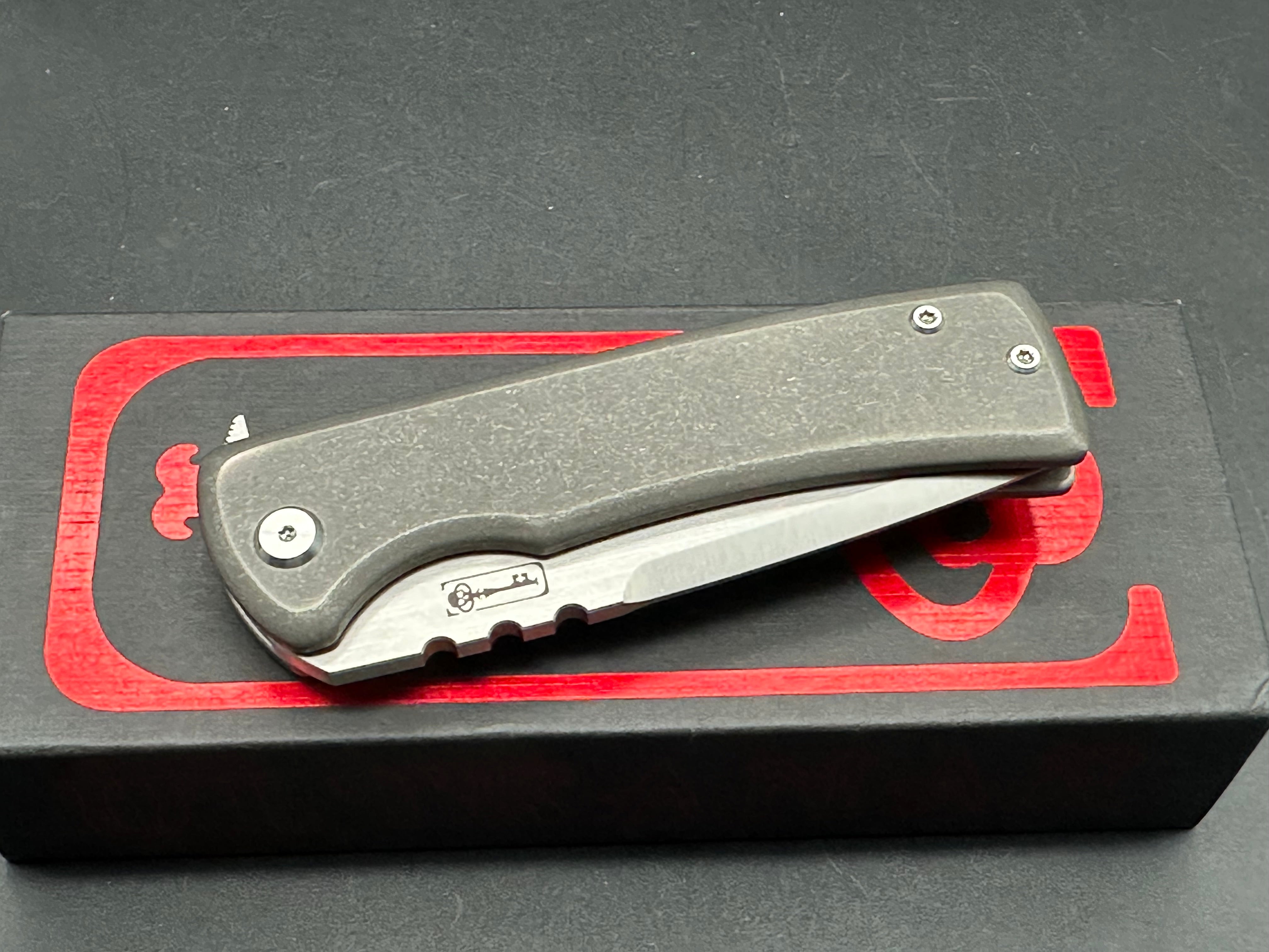 Chaves Redencion 229 Kickstop Tanto Knife - M390 Steel Blade, Custom Modded by SatuDave | EDC, Tactical, Outdoor Survival & Collection