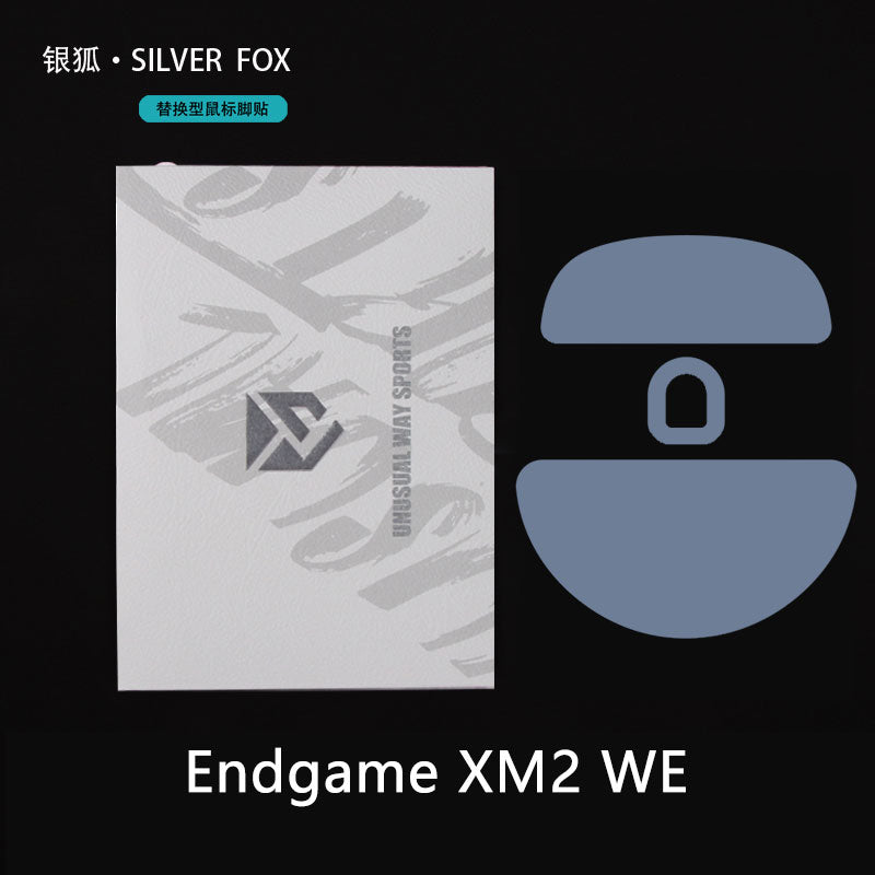 Unusual Way Sports Silver Fox Mouse Skates for Endgame Gear XM2w & XM2we - Premium Gaming Mouse Feet for Smooth Gliding & Precision Control - Perfect for Esports, FPS, and Competitive Gaming