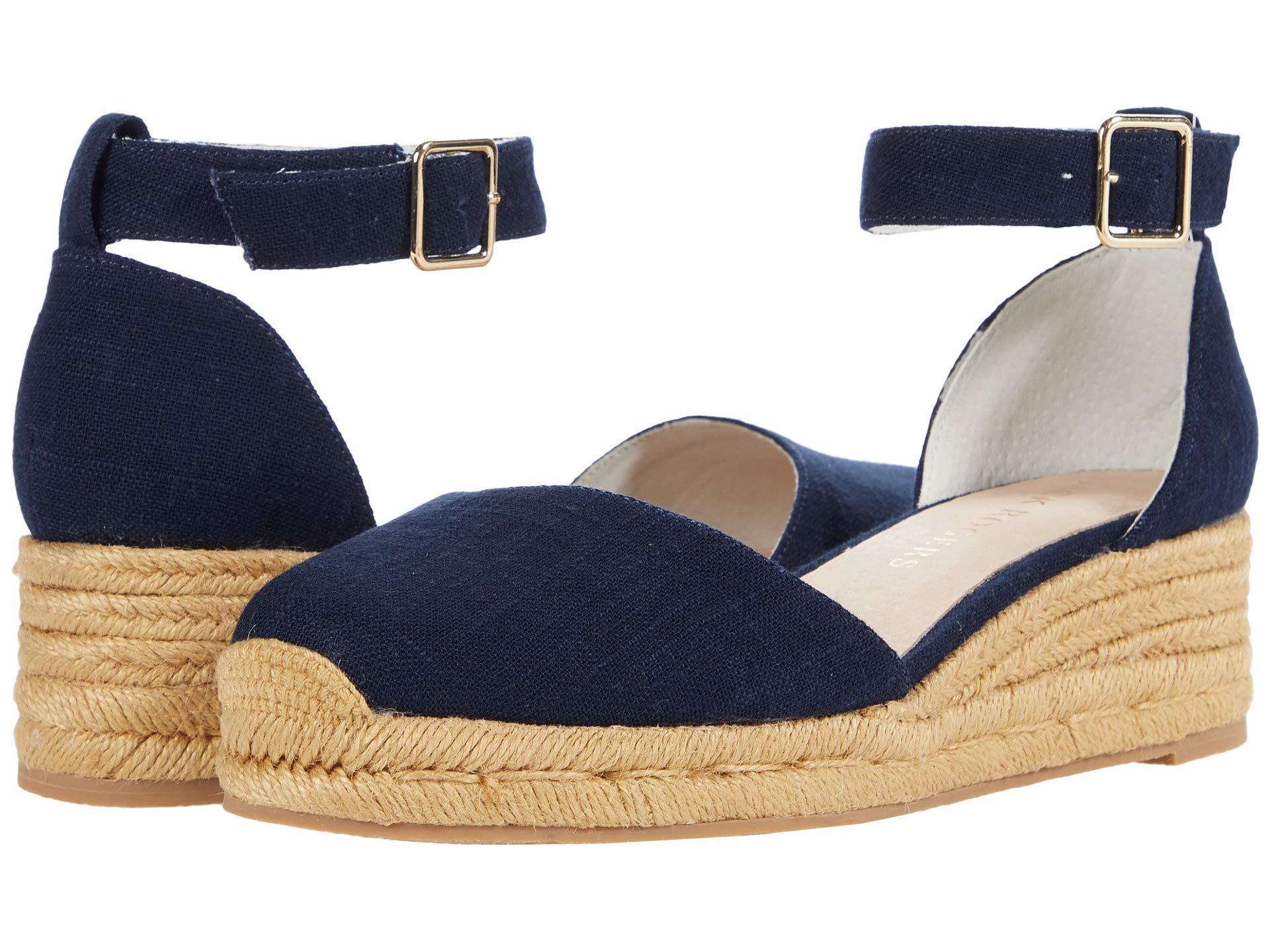 Jack Rogers Palmer Closed Toe Mid Wedge Sandals - Women's Comfortable Casual Shoes for Summer, Beach, and Outdoor Wear