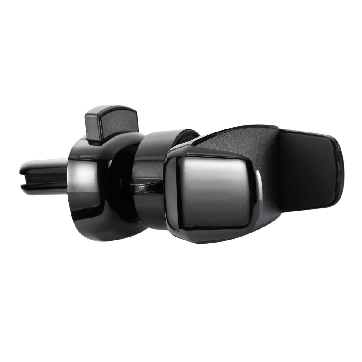 LAX Gadgets Air Vent Phone Holder for Car - Adjustable Cradle Car Mount with Secure Clip - Universal Fit for iPhone, Samsung, Galaxy - Perfect for GPS Navigation & Hands-Free Driving (Black)