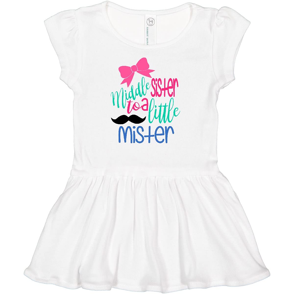 Adorable Middle Sister to a Little Mister Infant Dress - Cute Baby Girl Outfit for Sibling Photos & Family Occasions