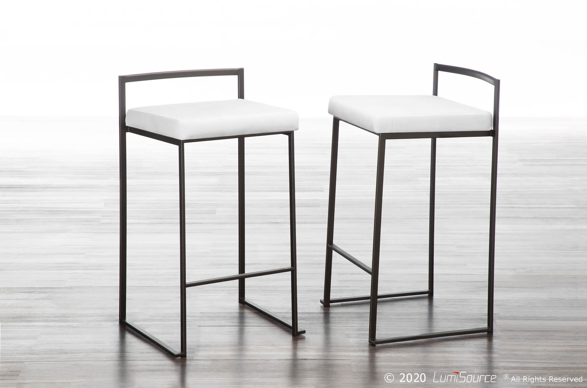Antique Metal Counter Stools Set of 2 - 24