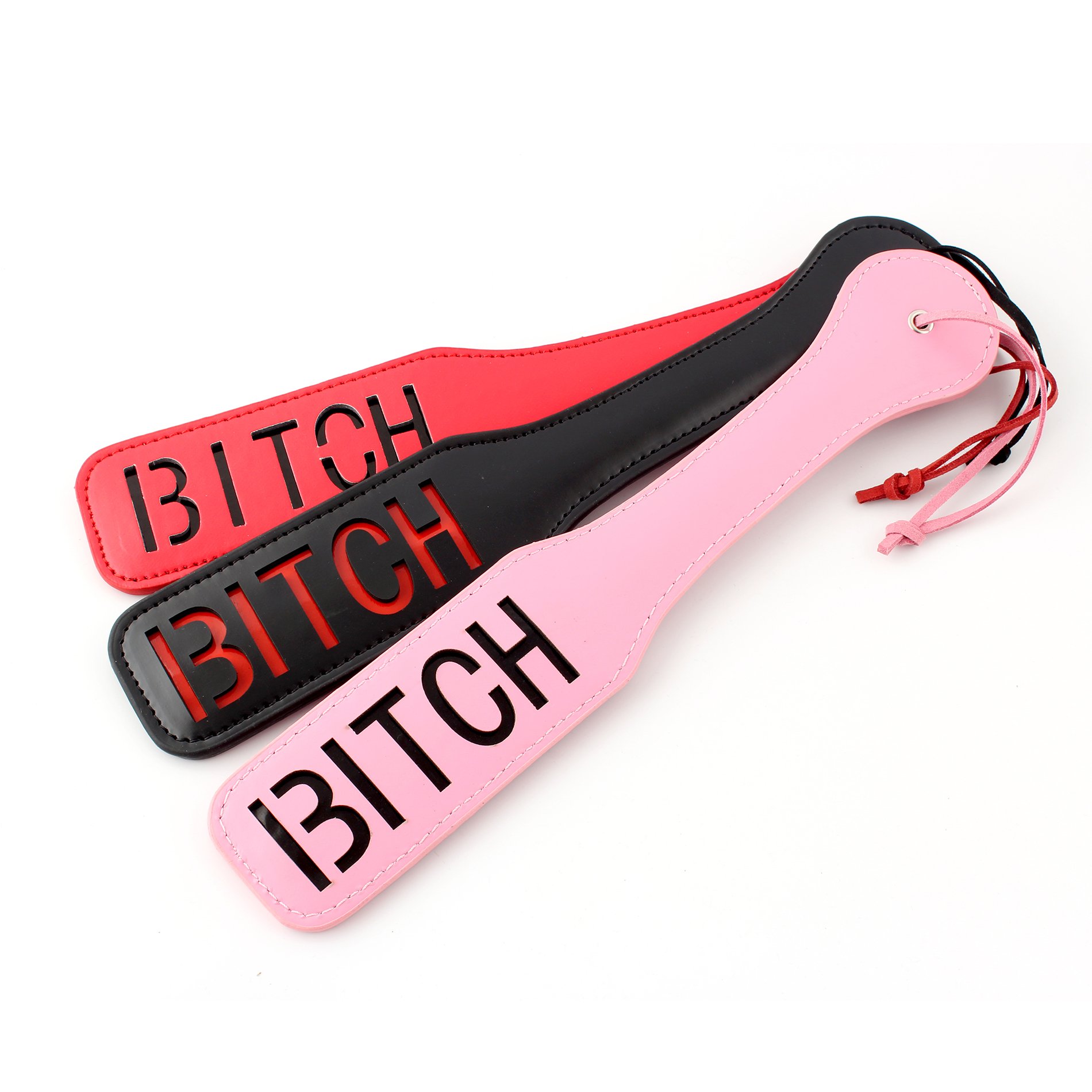Premium PU Leather Spanking Whip Paddle - BDSM Bondage Toy for Adults, Pink | Sensual Play & Roleplay Accessory for Couples & Spanking Enthusiasts