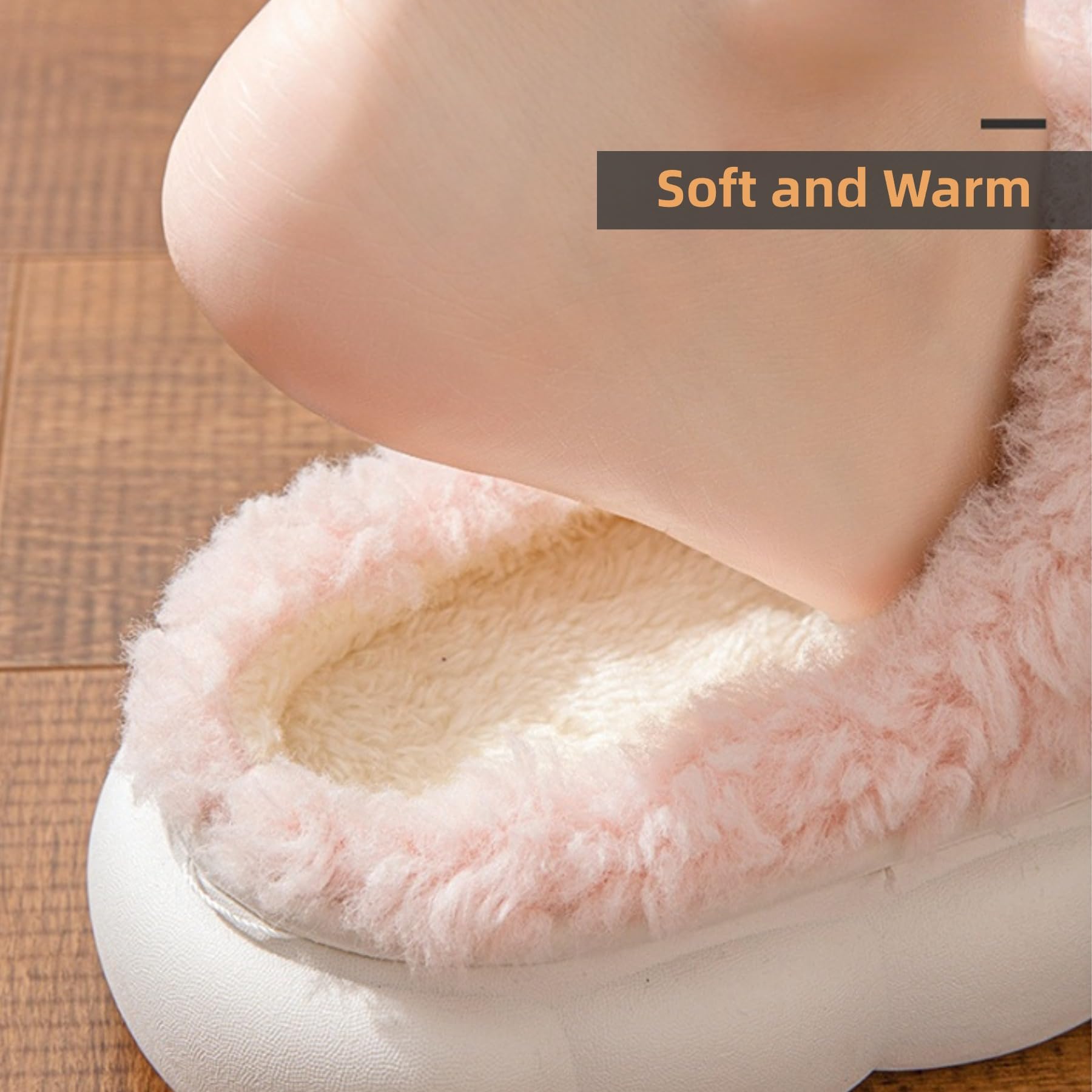Women's Cozy Soft Plush Bow Tie Slippers - Lightweight Thick Sole Winter House Shoes | Non-Slip Indoor Fuzzy Slippers for Home, Bedroom & Lounge Wear | Perfect Gift for Her