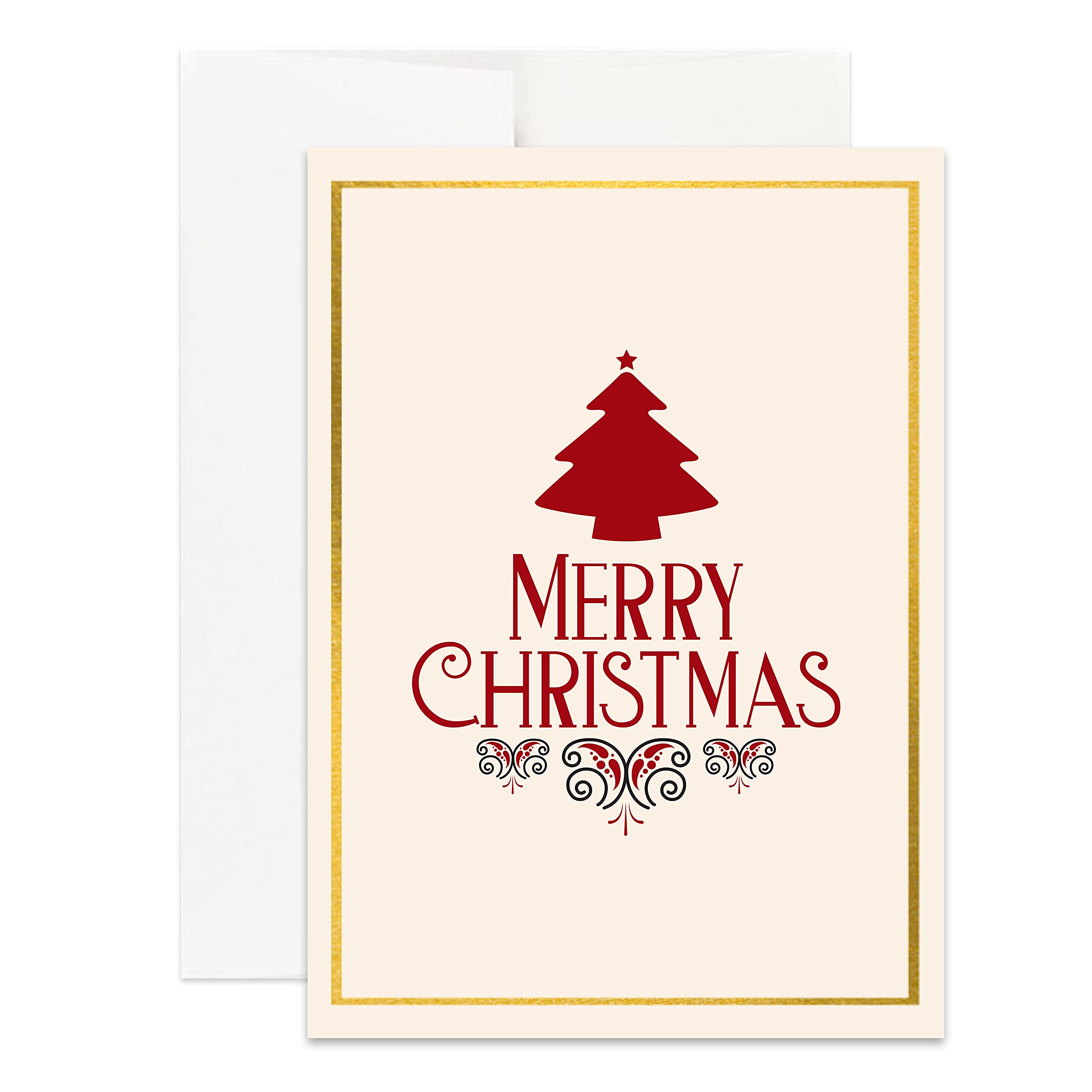 Religious Christmas Cards Bulk Pack - Christian Holiday Greeting Cards for Christmas - Inspirational Bible Verse Cards - Perfect for Church, Family & Friends Gift Exchange