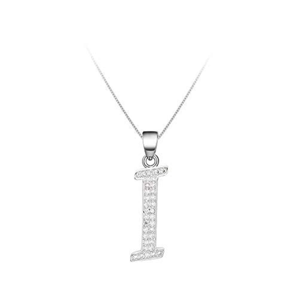 Pusheng Small Script Initial Pendant Necklace for Women - 18