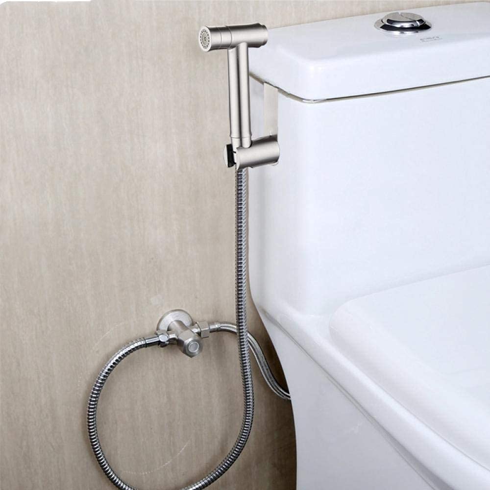 Portable Handheld Sprayer Kit - 304 Stainless Steel Toilet Spray Gun with Faucet Connector | Dual-Mode Travel Sprayer for Bathroom Cleaning, Baby Care & Pet Washing | Compact Shower-Free Design for Home & RV Use