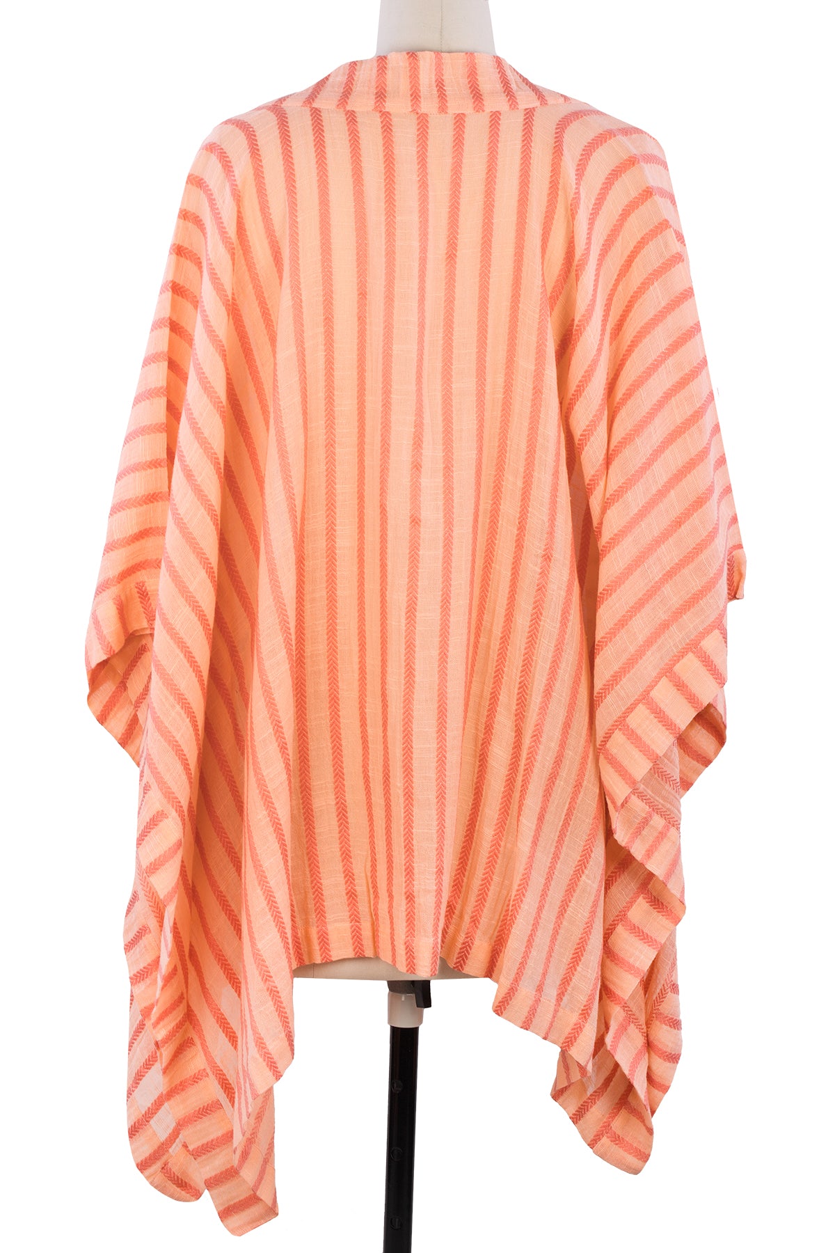 Lightweight Striped Cotton Kimono Cover Up - Beachwear, Poolside, Summer Vacation & Boho Outfit Essential
