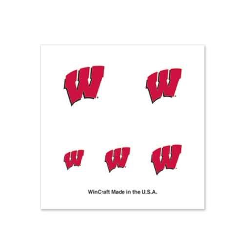 Wisconsin Badgers Nail Art Stickers - 4 Pack Decals for Game Day, Parties & Nail Decor