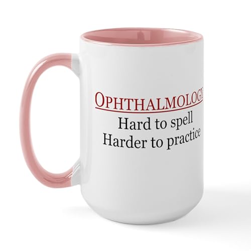 White/Pink Inside - Ophthalmology Large Mug