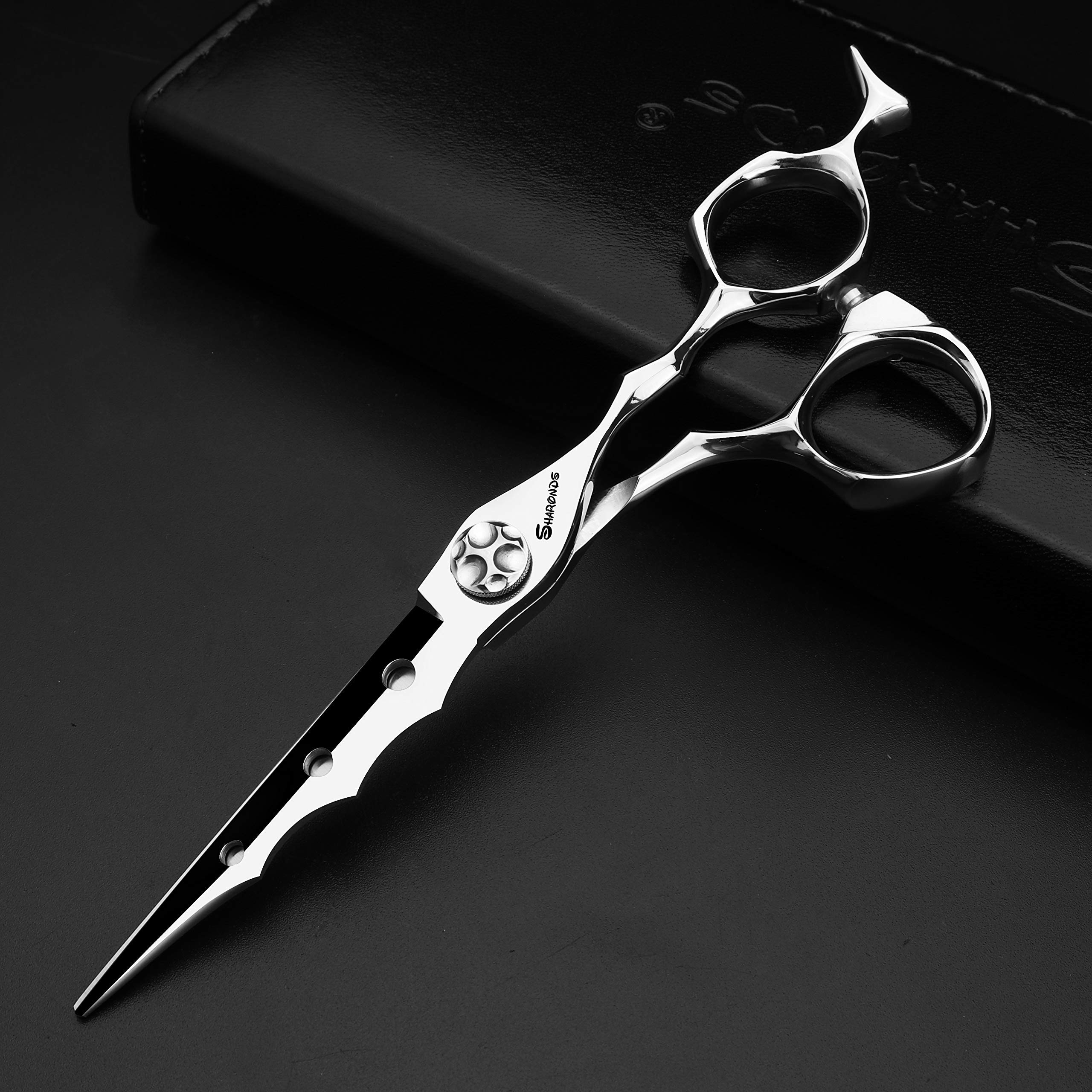Professional Hair Cutting Scissors for Barbers & Stylists - Sharp Stainless Steel Salon Shears with Adjustable Tension, Case & Comb - Perfect for Hairdressing, Trimming, Styling & Salon Use
