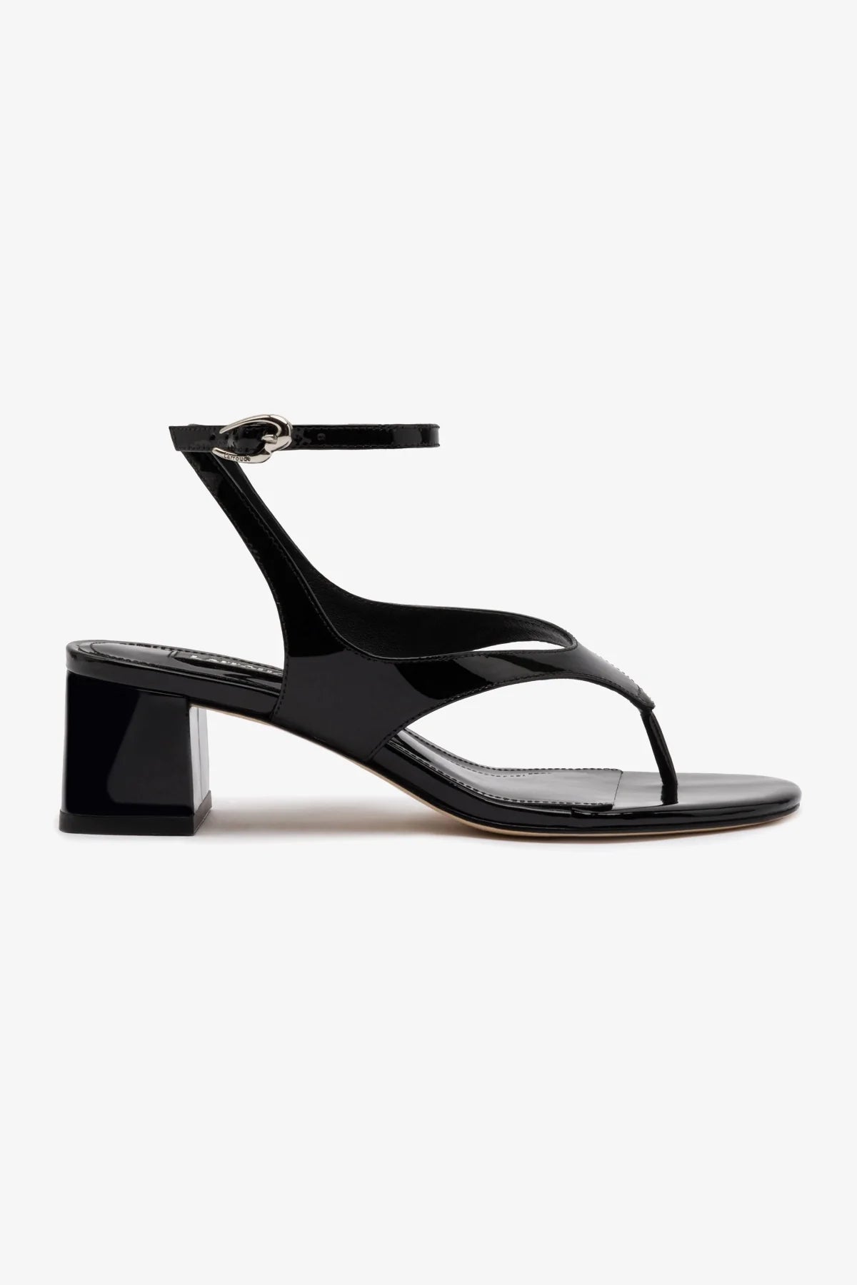 Gaia Block Sandal - Women's Black Leather Chunky Heel Sandals for Summer | Comfortable & Stylish Footwear for Beach, Vacation, and Casual Outings