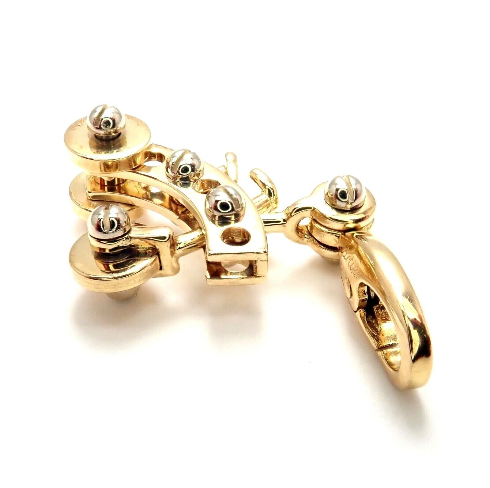 Authentic Vintage Cartier 18k Yellow Gold Tricycle Bicycle Charm Pendant from 2000 - Luxury Jewelry Gift for Women, Perfect for Necklace Layering & Special Occasions