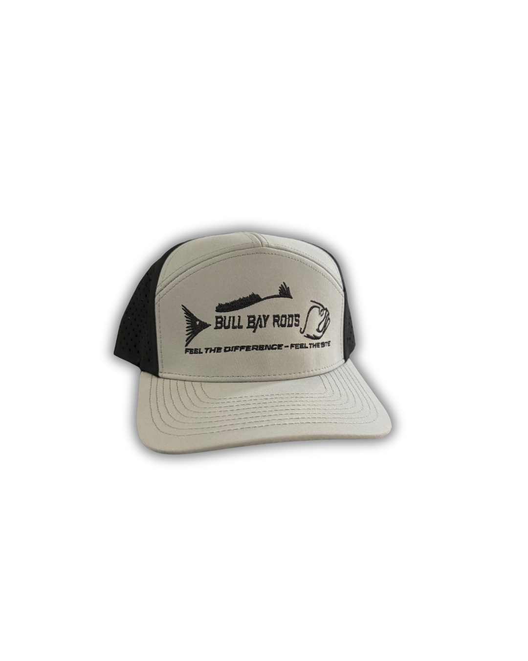 Bull Bay Rods 7-Panel Snapback Hats for Men & Women - Adjustable Flat Brim Baseball Caps - Perfect for Fishing, Outdoor Sports & Streetwear Fashion
