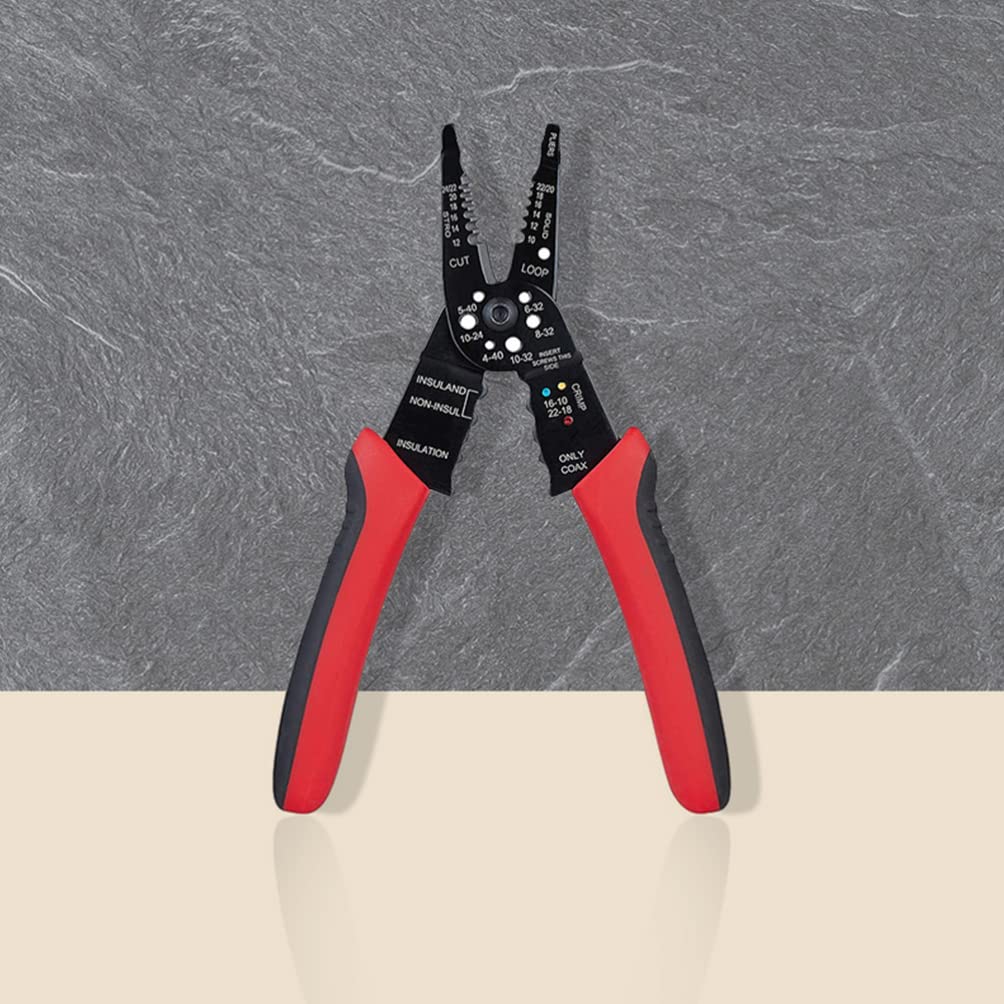 DOITOOL Professional Wire Stripper and Crimper Tool - Multi-Function Pliers with Side Cutter for Electrical Work, DIY Projects, and Cable Repair | Perfect for Electricians, Technicians, and Home Improvement