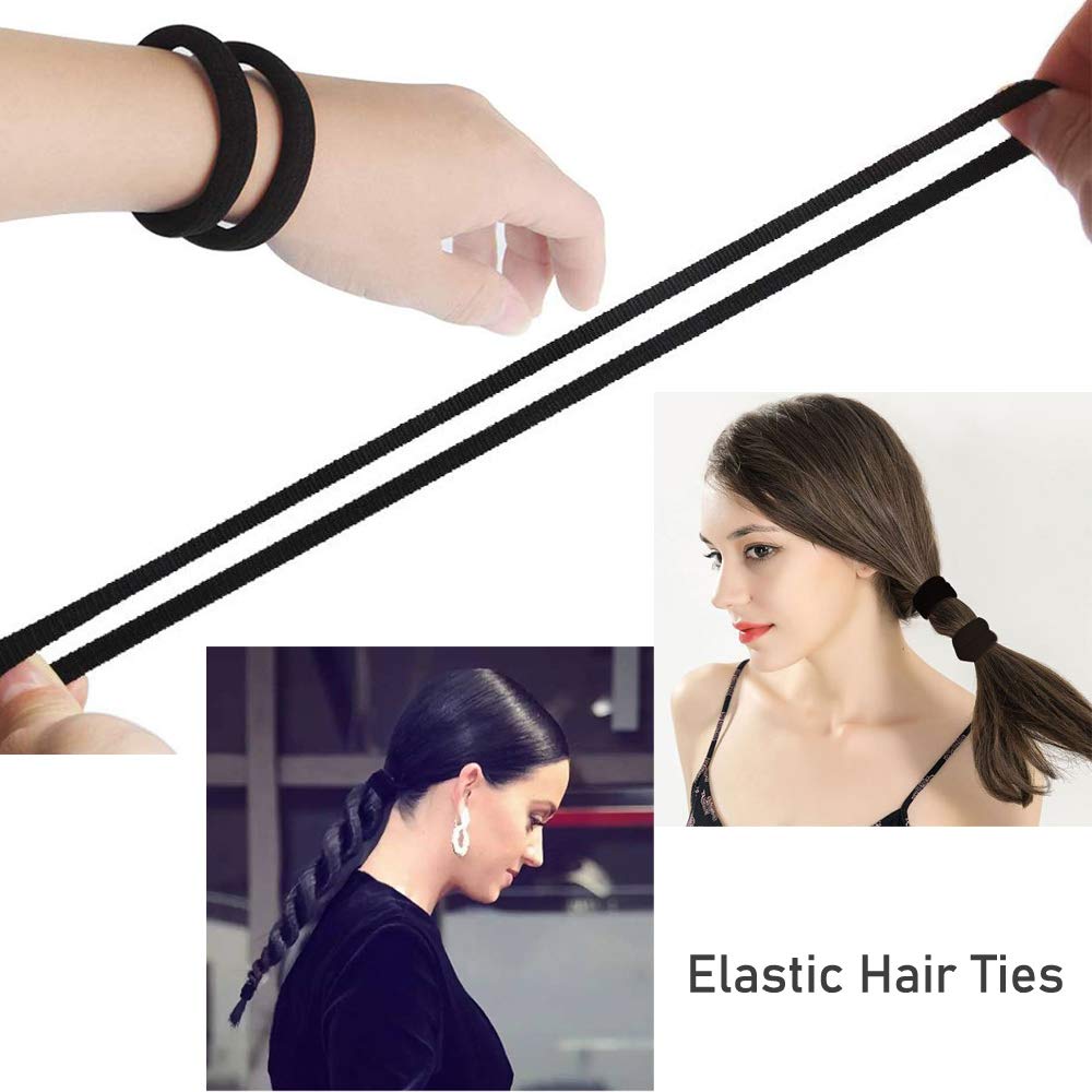 OCHILIMA Professional Hair Bun Maker 3-Piece Set - Black Magic Bun Makers for Perfect Ballet & Ballerina Buns - Easy Snap & Roll Donut Hair Shaper Tool - Great for Dance Performances, Weddings & Everyday Styling