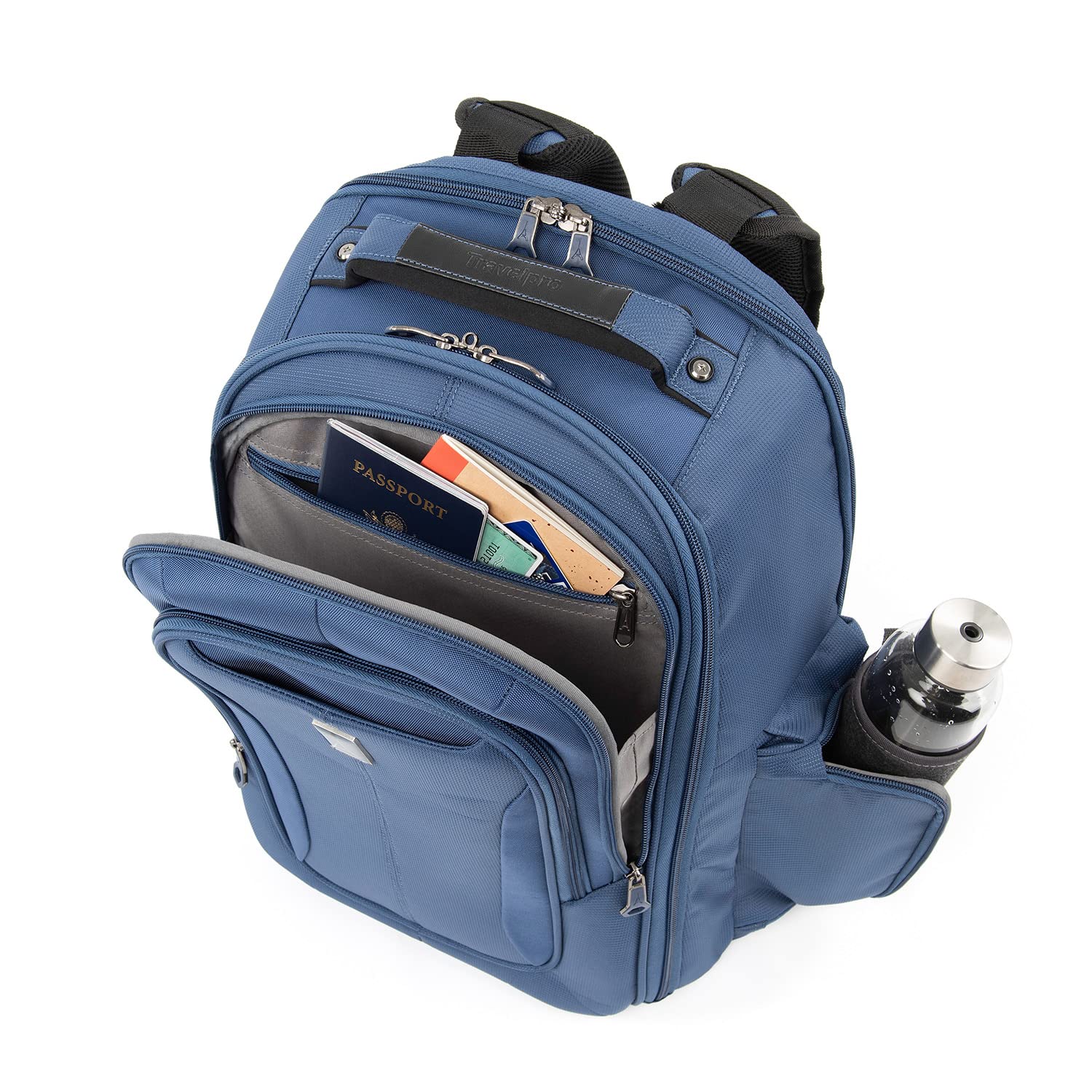 Travelpro Tourlite Laptop Backpack - Lightweight Business Travel Backpack with USB Charging Port, Water-Resistant & TSA-Approved for Airplane Carry-On | Perfect for Work Commute, College Students & International Travel