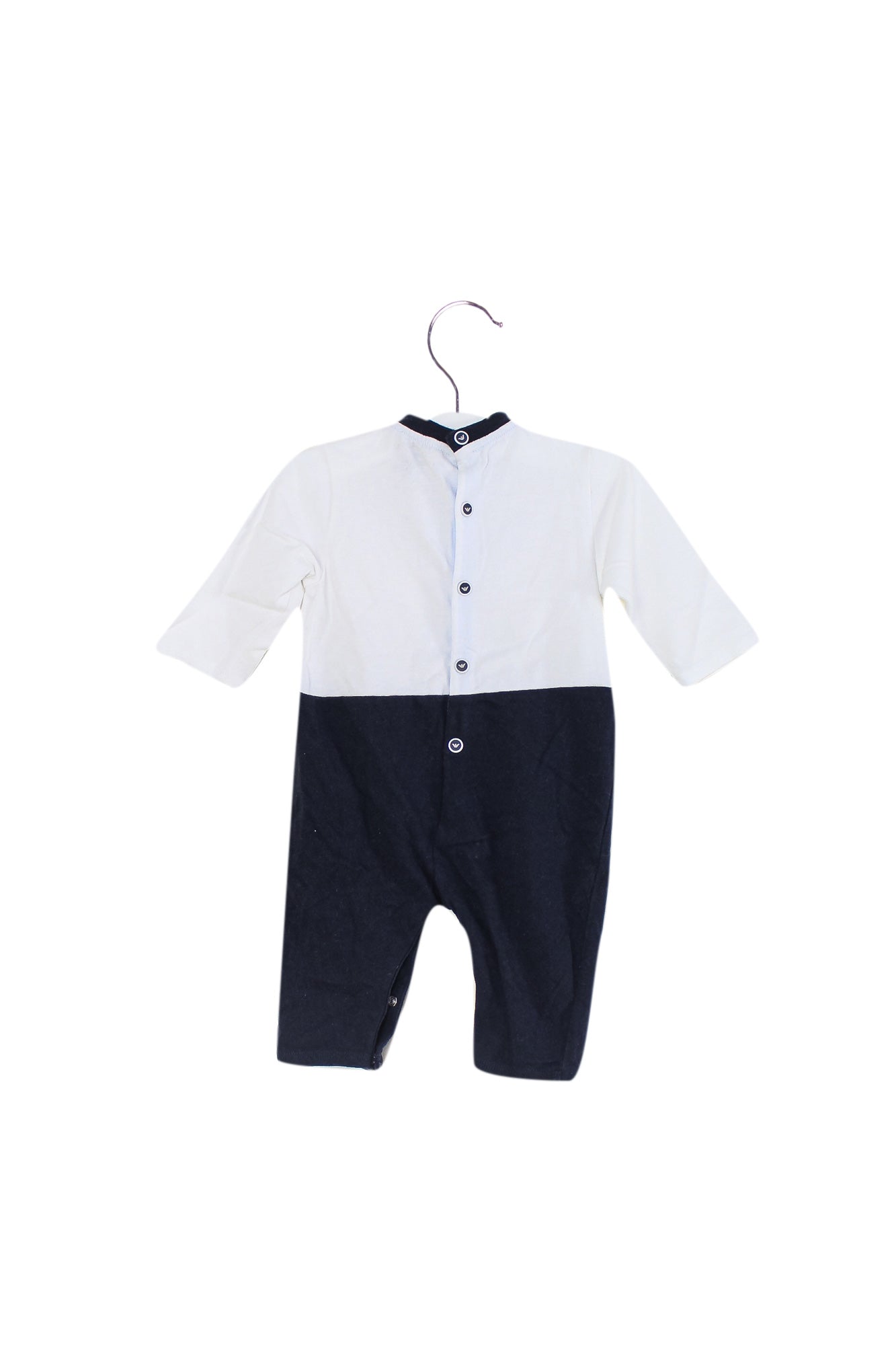 Armani Baby Jumpsuit for Newborns 0-3 Months (56cm) - Soft Cotton Romper for Comfortable Outfits & Photo Shoots