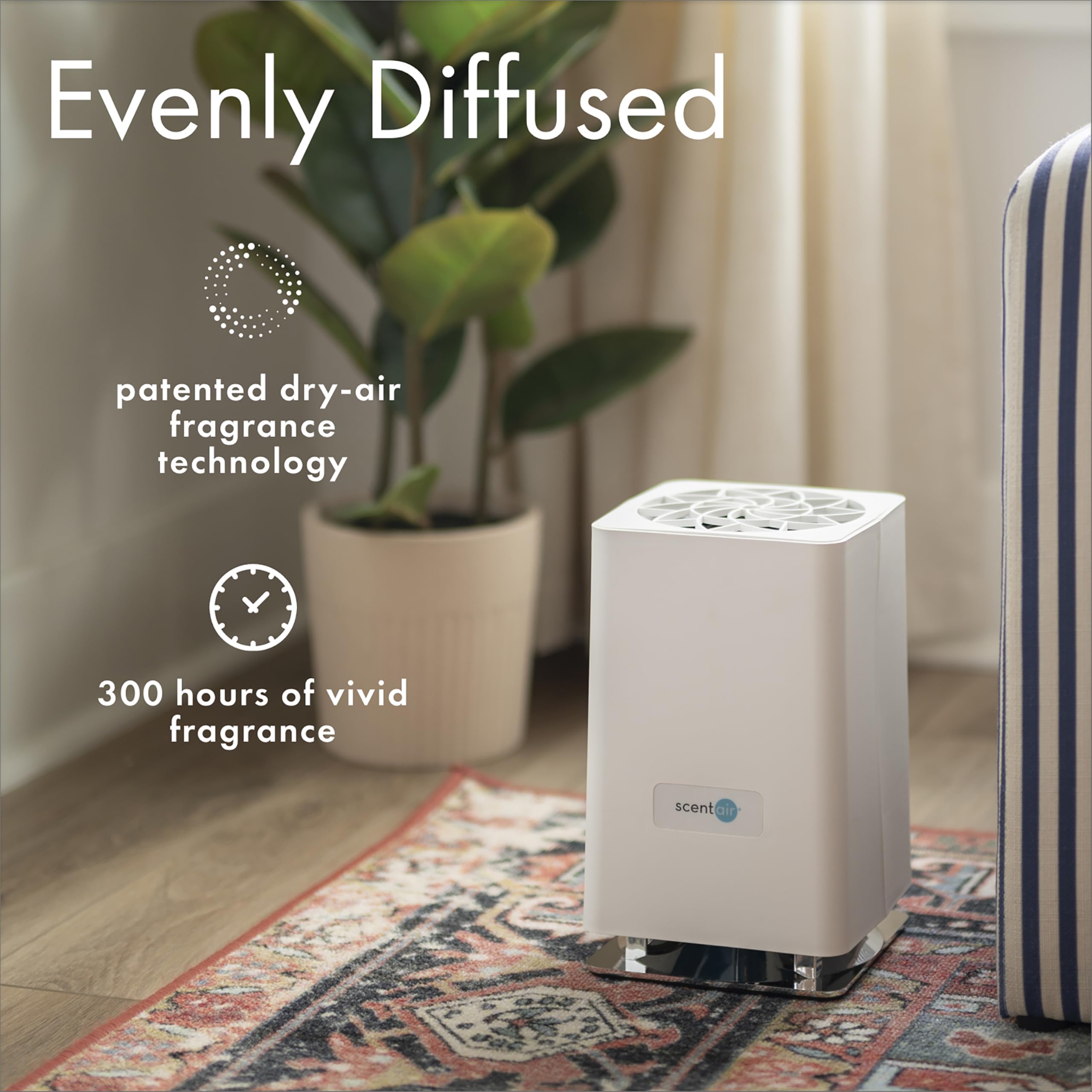 Whisper Home Aroma Diffuser Refills - Golden Bamboo Scented Monthly Cartridge for Relaxation & Stress Relief - Perfect for Bedroom, Office & Spa