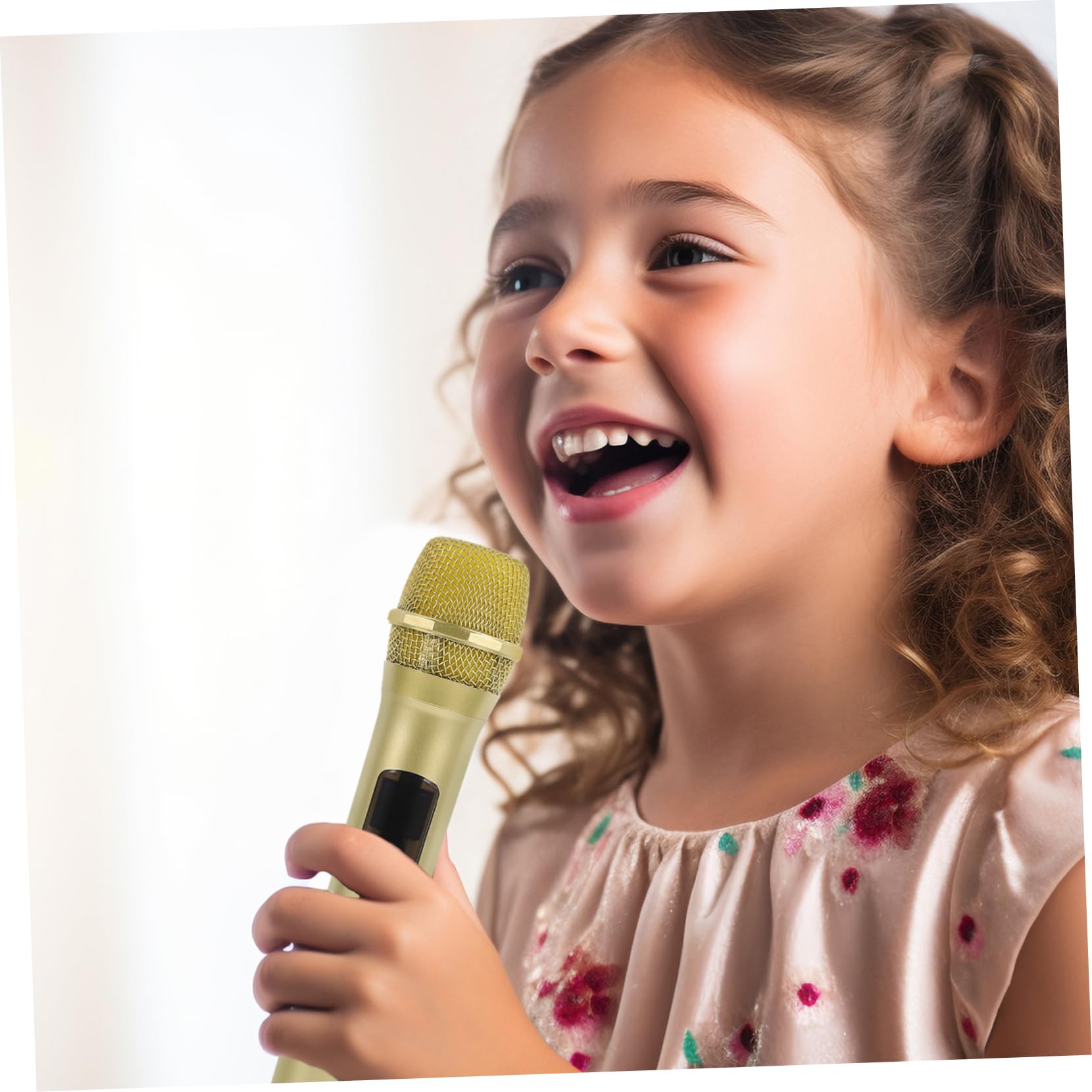 ibasenice 2-Piece Lip Sync Fake Microphone Set - Voice Echo Microphone for Kids Karaoke, Singing Props & Costume Accessories - Perfect for Parties, Performances & Dress-Up Play