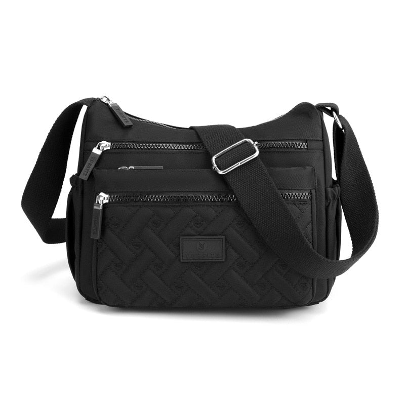 Stylish Women's Nylon Messenger Bag - Lightweight Crossbody Purse for Work, Travel & Everyday Use | Durable Shoulder Bag with Multiple Pockets