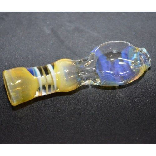 Ottone USA Color Changing Glass Chillum Pipe - Handmade Heat Sensitive Smoking Pipe for Herbs & Tobacco - Perfect for Travel, Camping & Outdoor Use
