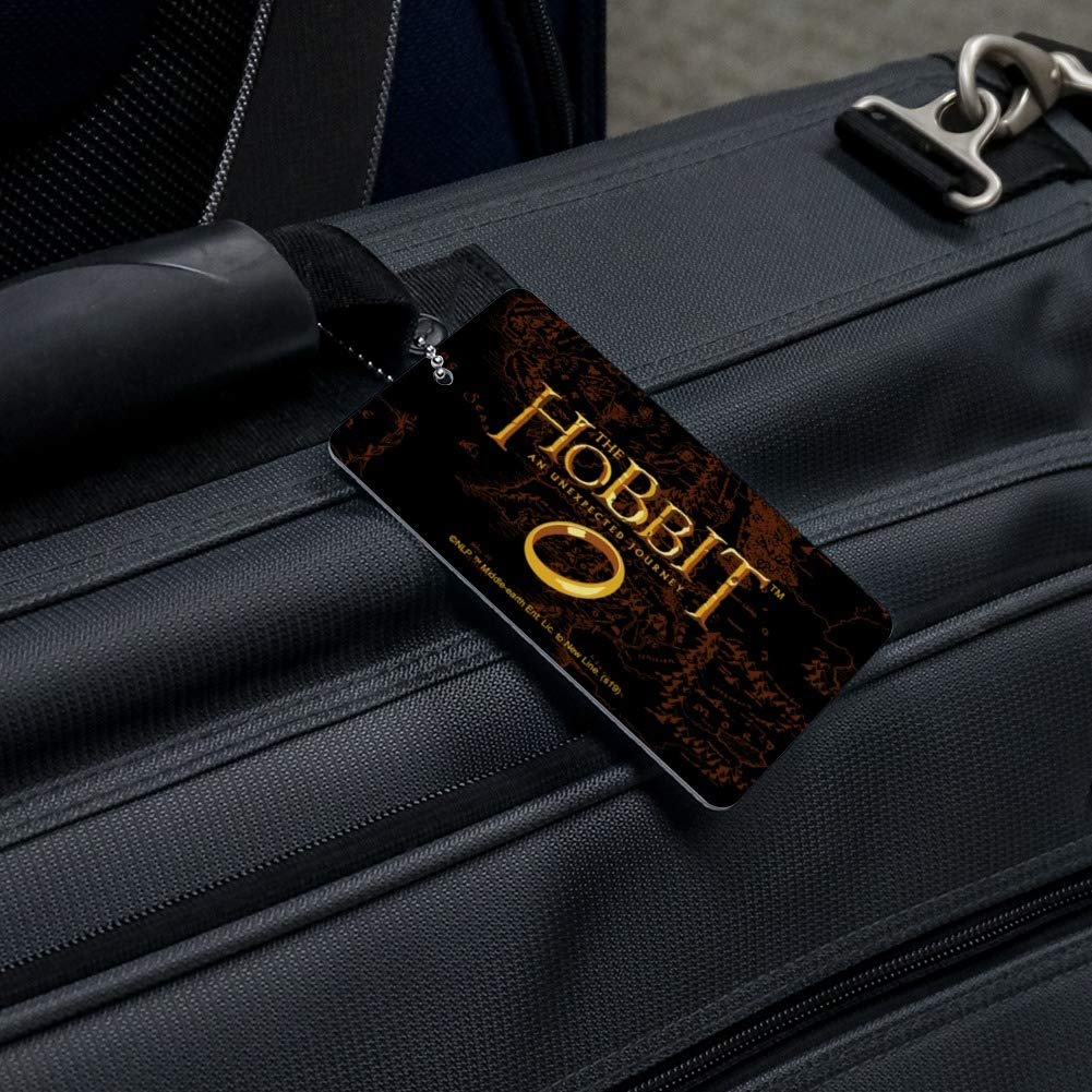 The Hobbit An Unexpected Journey Logo Luggage Tag - Durable Suitcase ID Tag for Carry-On Bags, Perfect for Travel, Conventions & Tolkien Fan Gifts