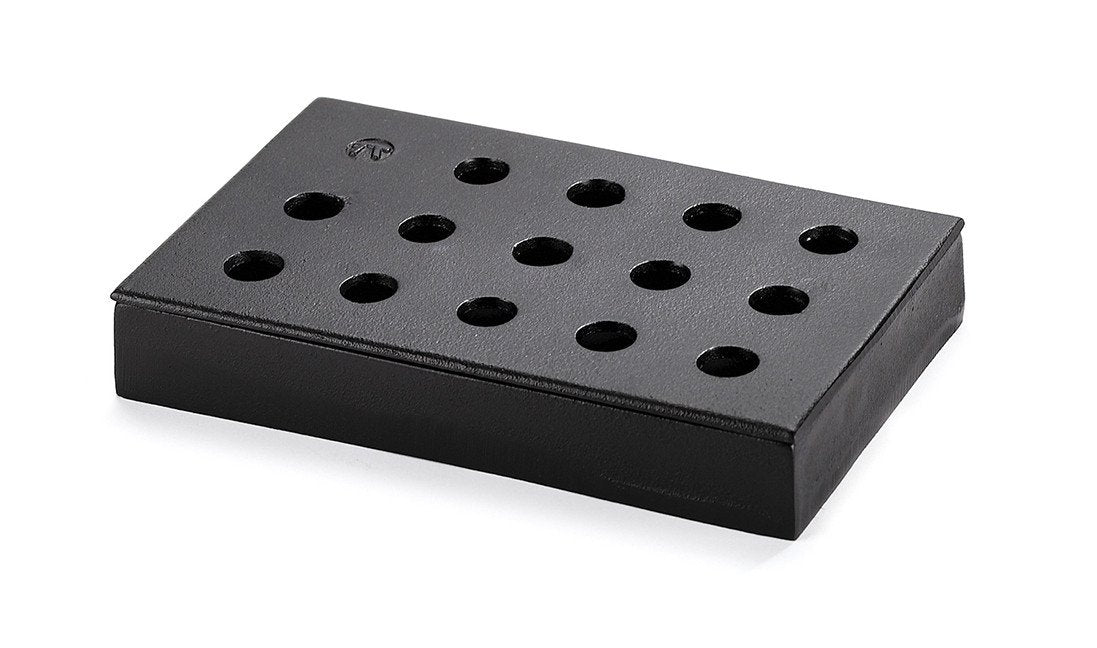 Premium Outset Wood Chip Smoking Box - Heavy Duty Cast Iron Smoker Box for Grilling (8