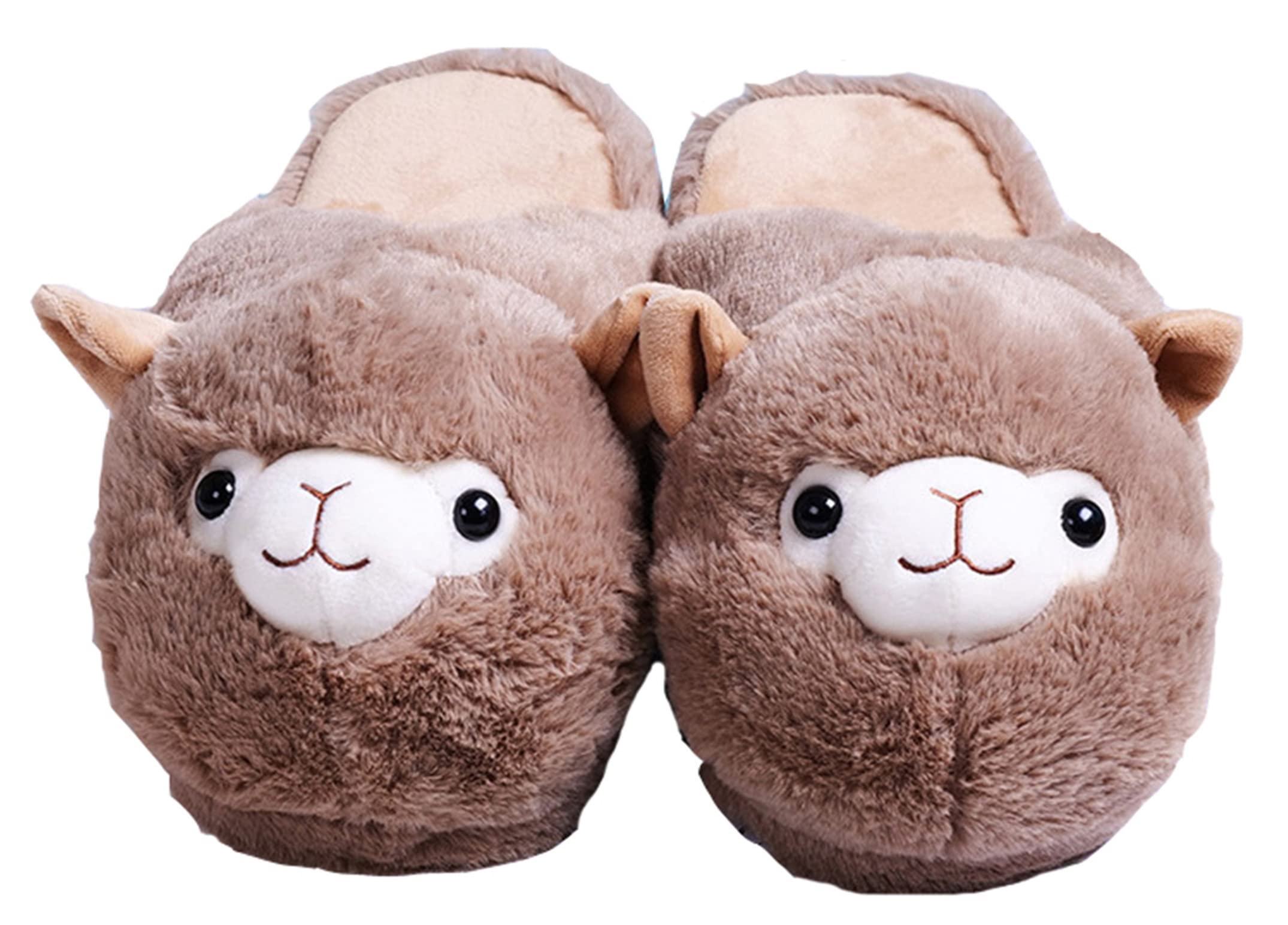 Women's Cute Elephant Slippers - Cartoon Animal House Slippers with Warm Furry Lining for Winter Indoor Comfort & Cozy Home Wear