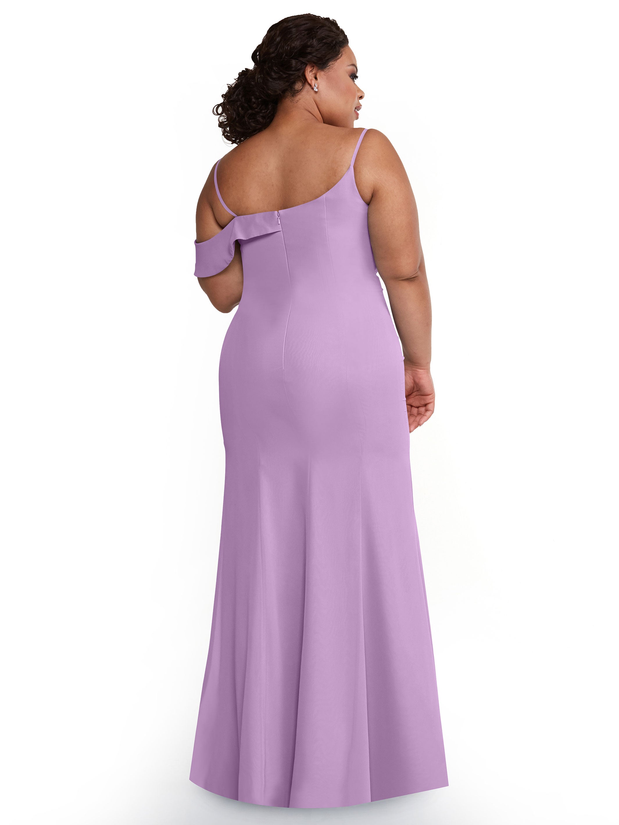 Elegant One Shoulder Fit & Flare Chiffon Bridesmaid Dress 80153 - Perfect for Weddings, Formal Events & Special Occasions