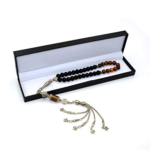 Combin With Onyx Stone, 8mm 33 beads
