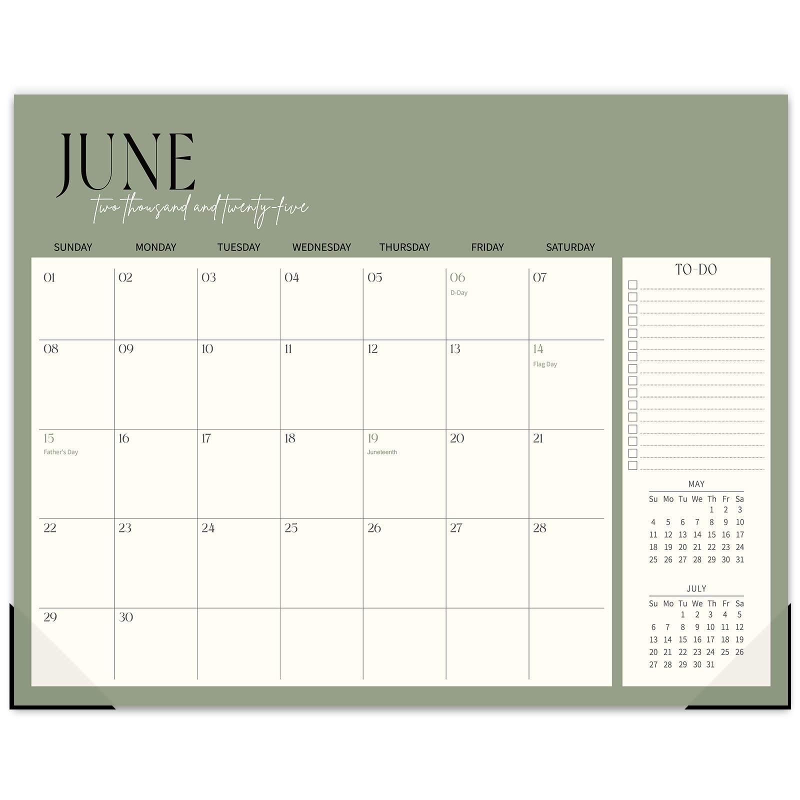Guasslee 2025-2026 19-Month Academic Planner Calendar | 14