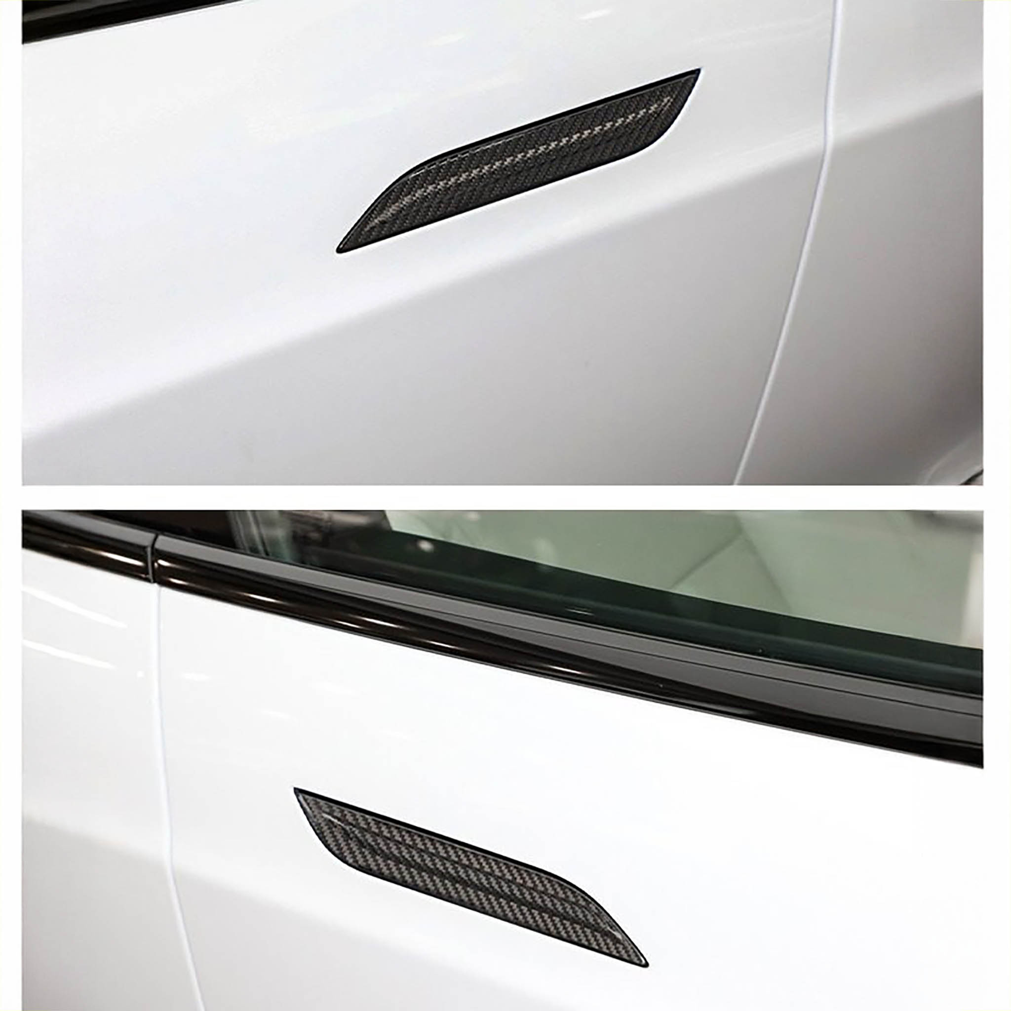 Premium Carbon Fiber Door Handle Covers for Tesla Model S – Lightweight & Durable Exterior Accessories – Perfect for Car Enthusiasts & Luxury Vehicle Upgrades