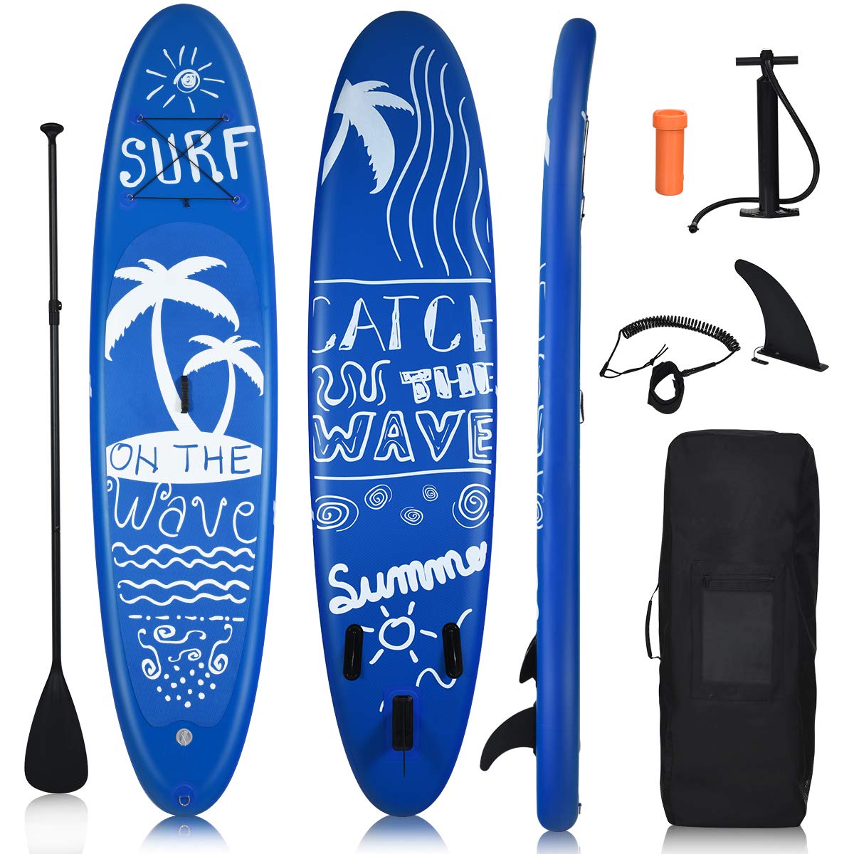 GYMAX Inflatable Stand Up Paddle Board (9.8'/10'/11' x 6