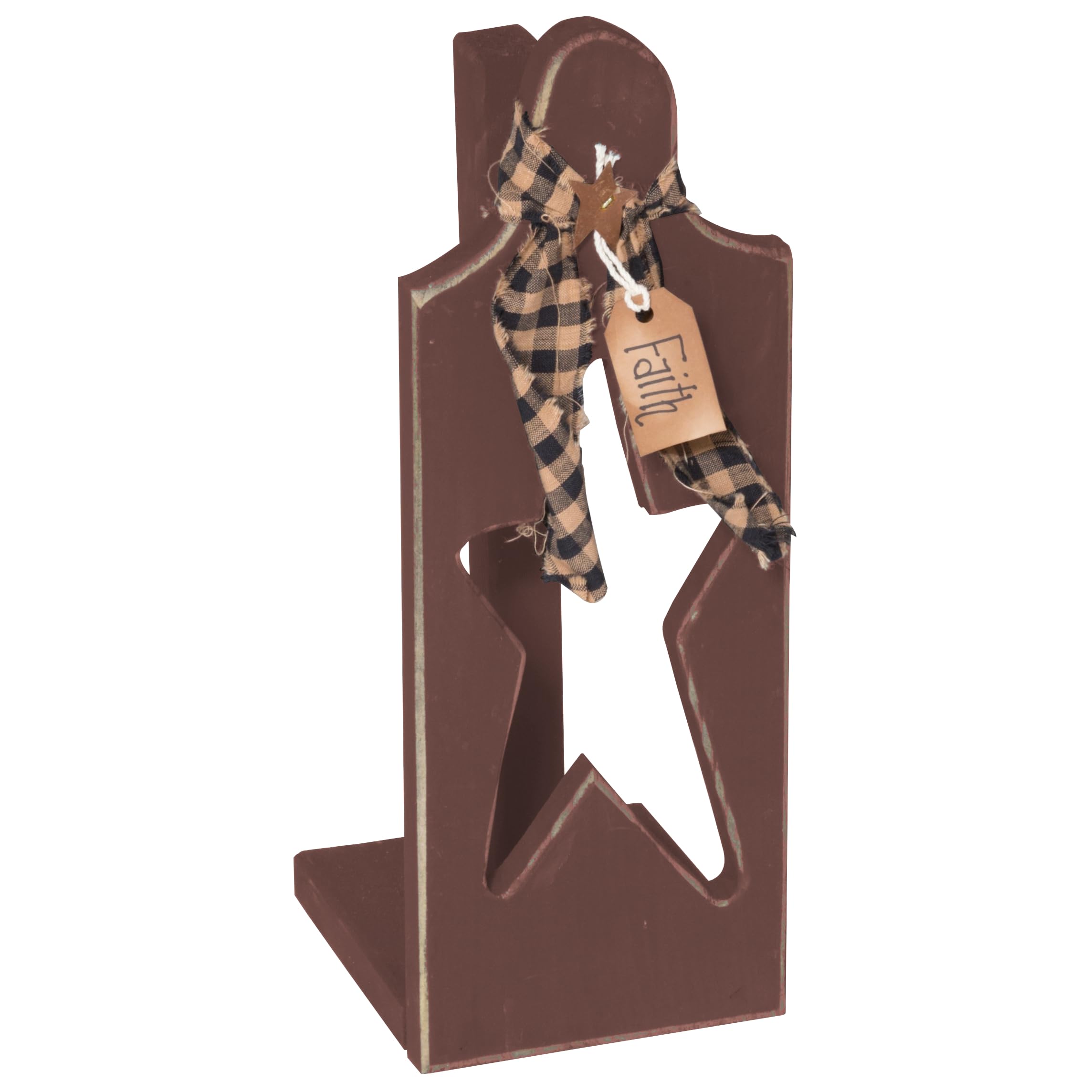 Rustic Farmhouse Paper Towel Holder - Burgundy Red | Wall Mount or Countertop | Kitchen & Bathroom Organization