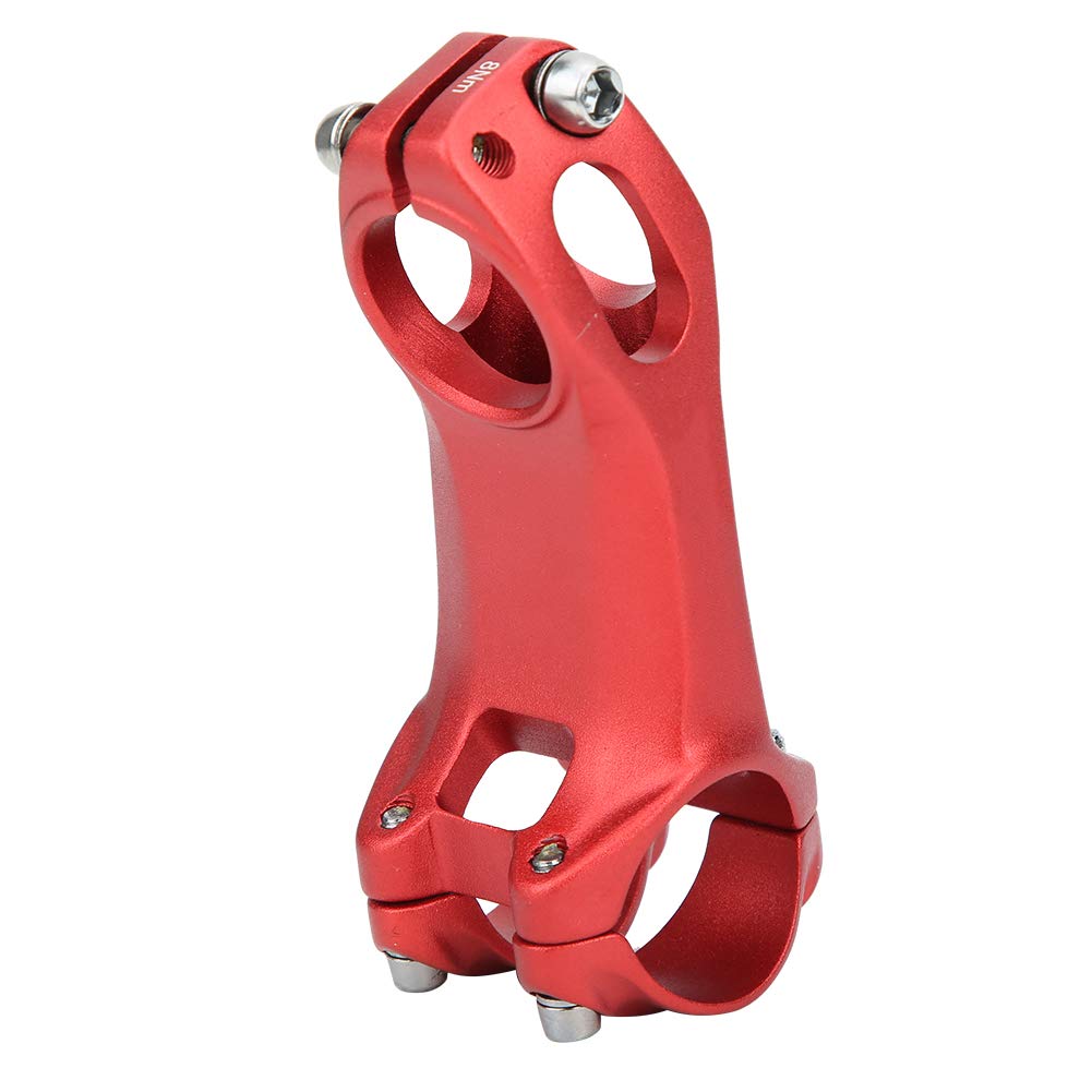 **Ichiias Air-Operated Bike Stem - 60mm/80mm Anti-Corrosion Handlebar Stem for Mountain & Road Bikes (Red, 60mm) - Perfect for Off-Road Cycling & Commuting**