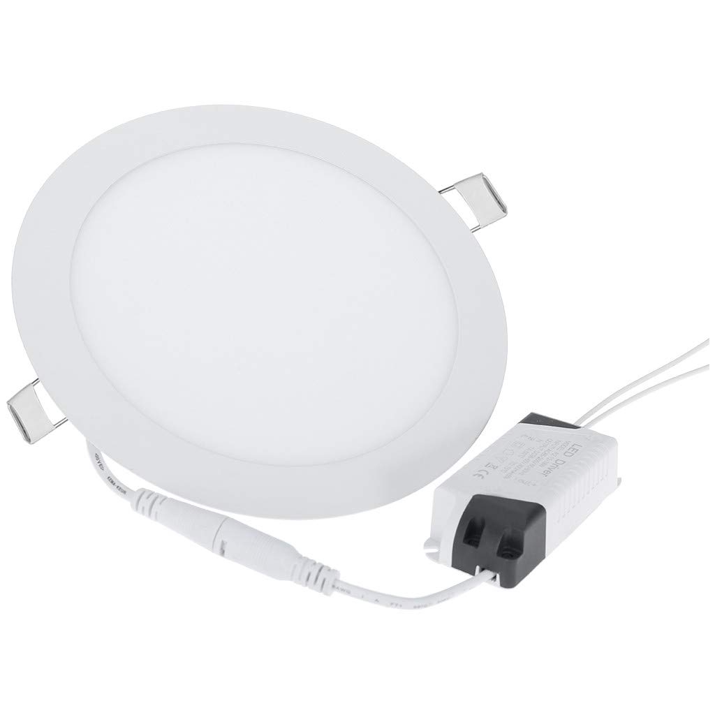 Visdron LED Lights - 4PC Panel Light, LED Strip Lights, Recessed Ceiling Down Lights & Slim Fixture - Energy Efficient White Light for Home, Office & Commercial Spaces (Cool White, One Size) - Perfect for Bedroom, Kitchen, Living Room & Retail Lighting